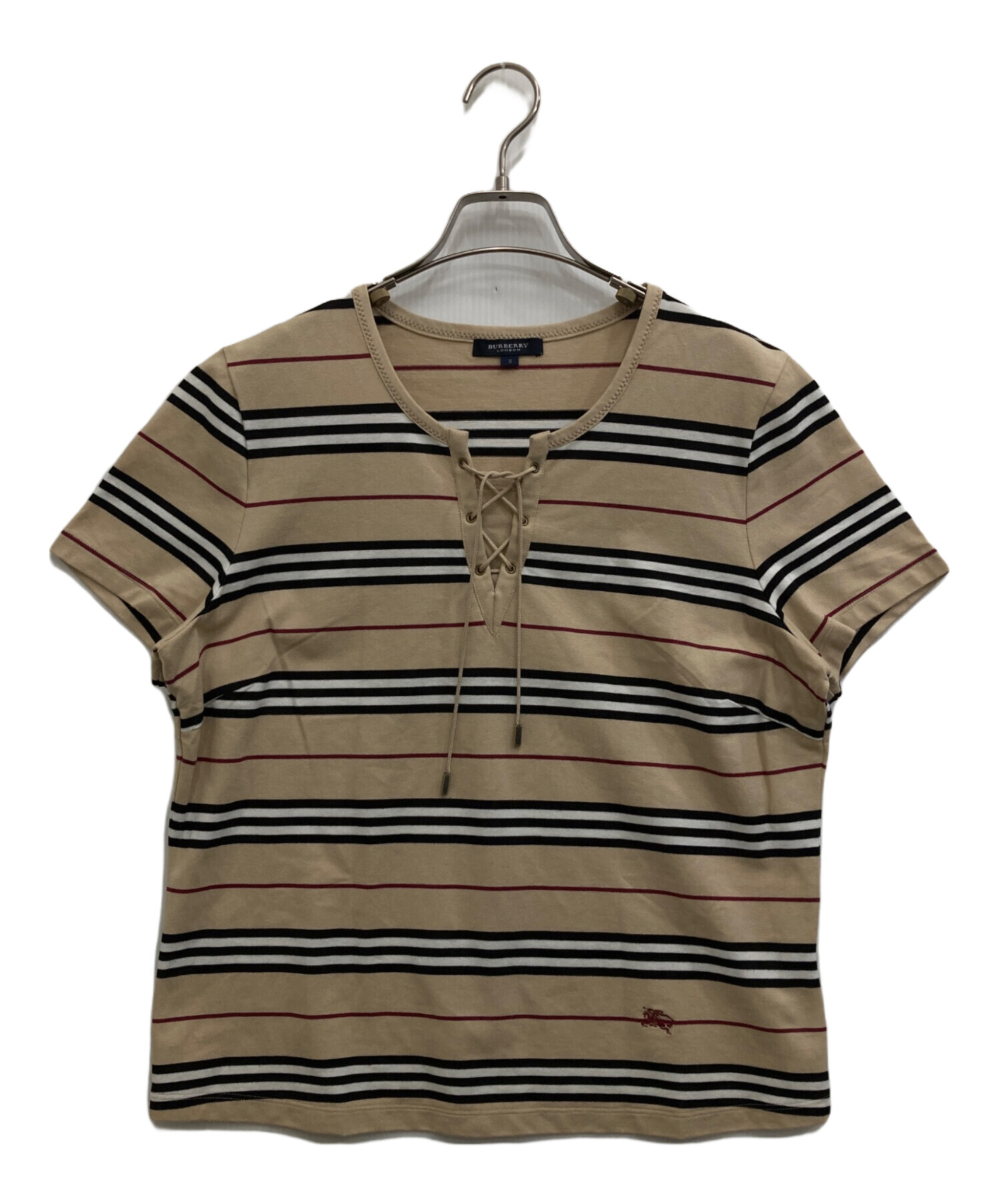 未使用 BURBERRY LONDON Tシャツ 半袖 センター ロゴ プリント 中古 