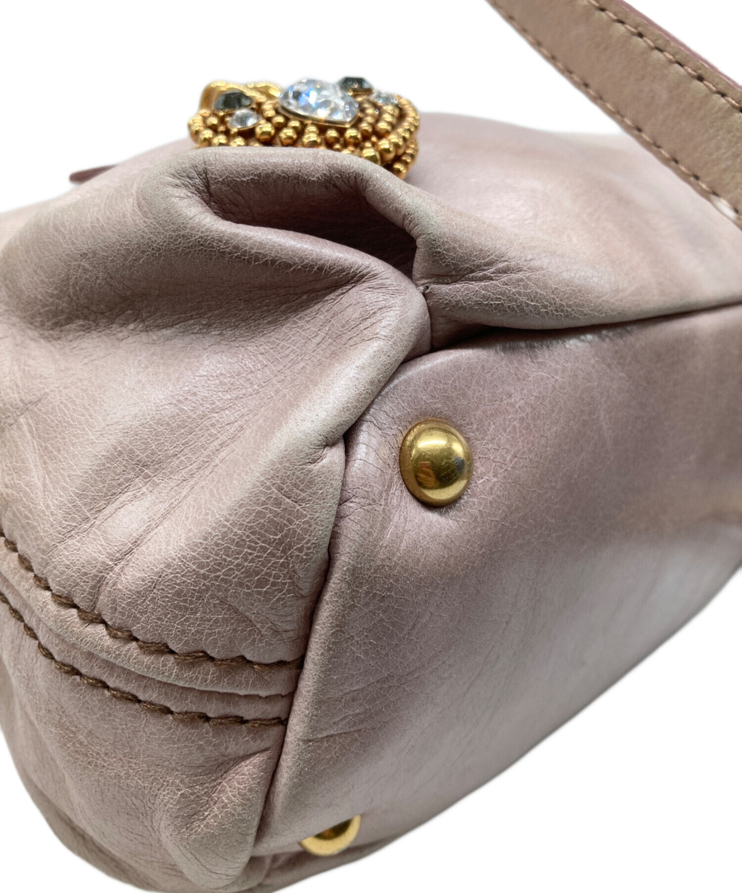 中古・古着通販】MIU MIU (ミュウミュウ) ハートチャーム2WAYバッグ