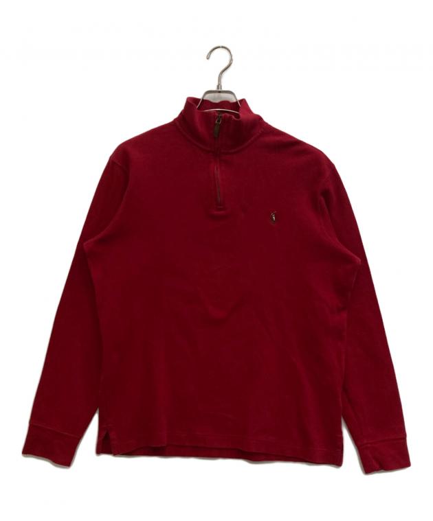 Ms244 古着　ラルフローレン　ハーフジップ　ニット　ノーポニー　無地　黒 中古・古着通販】POLO RALPH LAUREN (ポロ・ラルフローレン