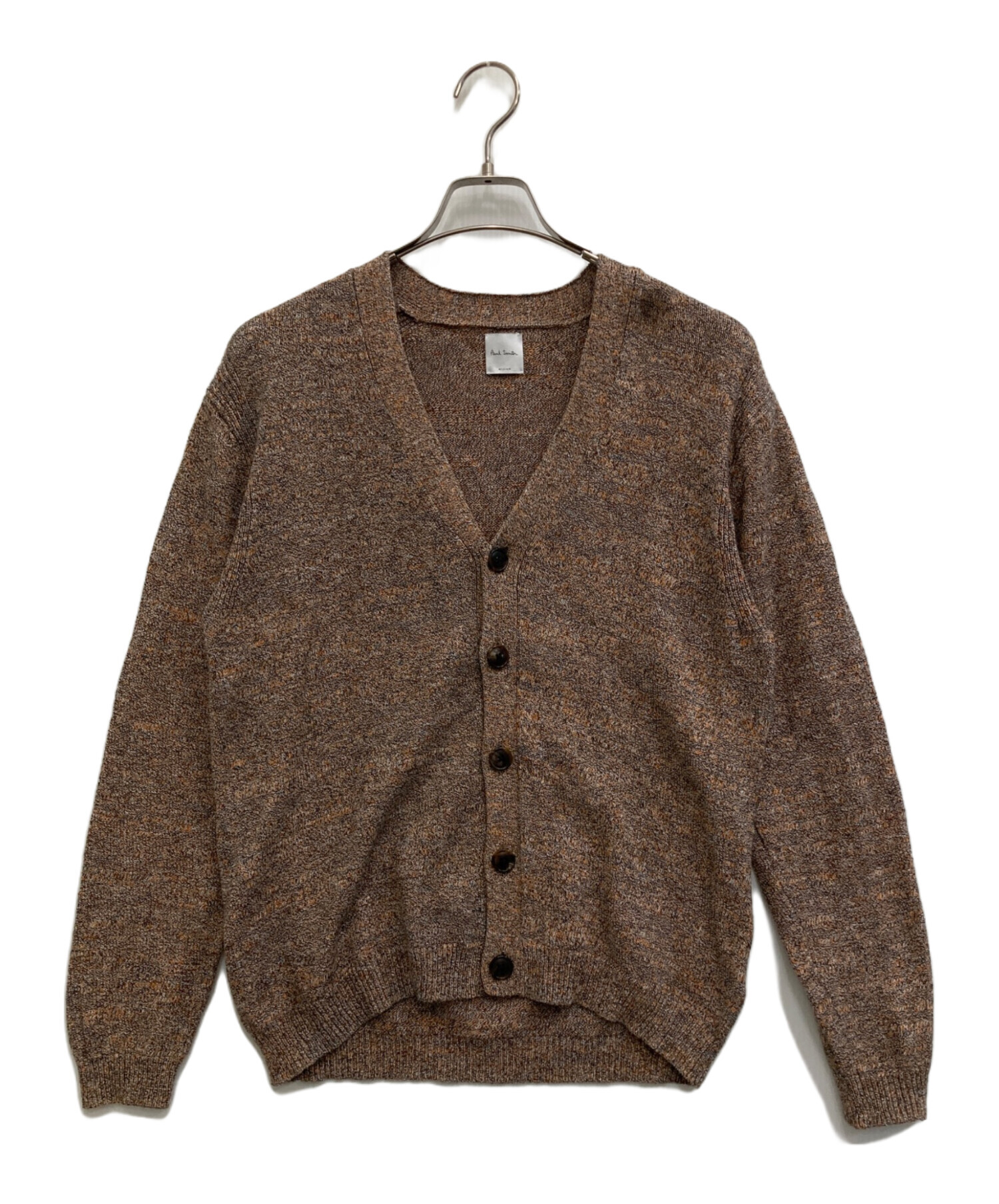 ポールスミス PaulSmith カーディガン サイズM ダークネイビー×マルチ レディース 新品同様 トップス