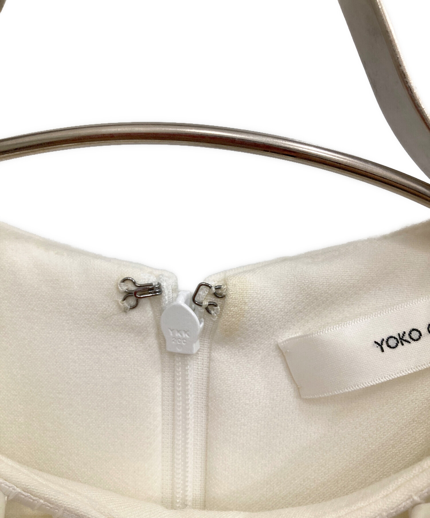 【新品タグ付き】ヨーコチャン　yoko chan　パール　ブラウス　38 中古・古着通販】YOKO CHAN (ヨーコチャン) パールブラウス ホワイト