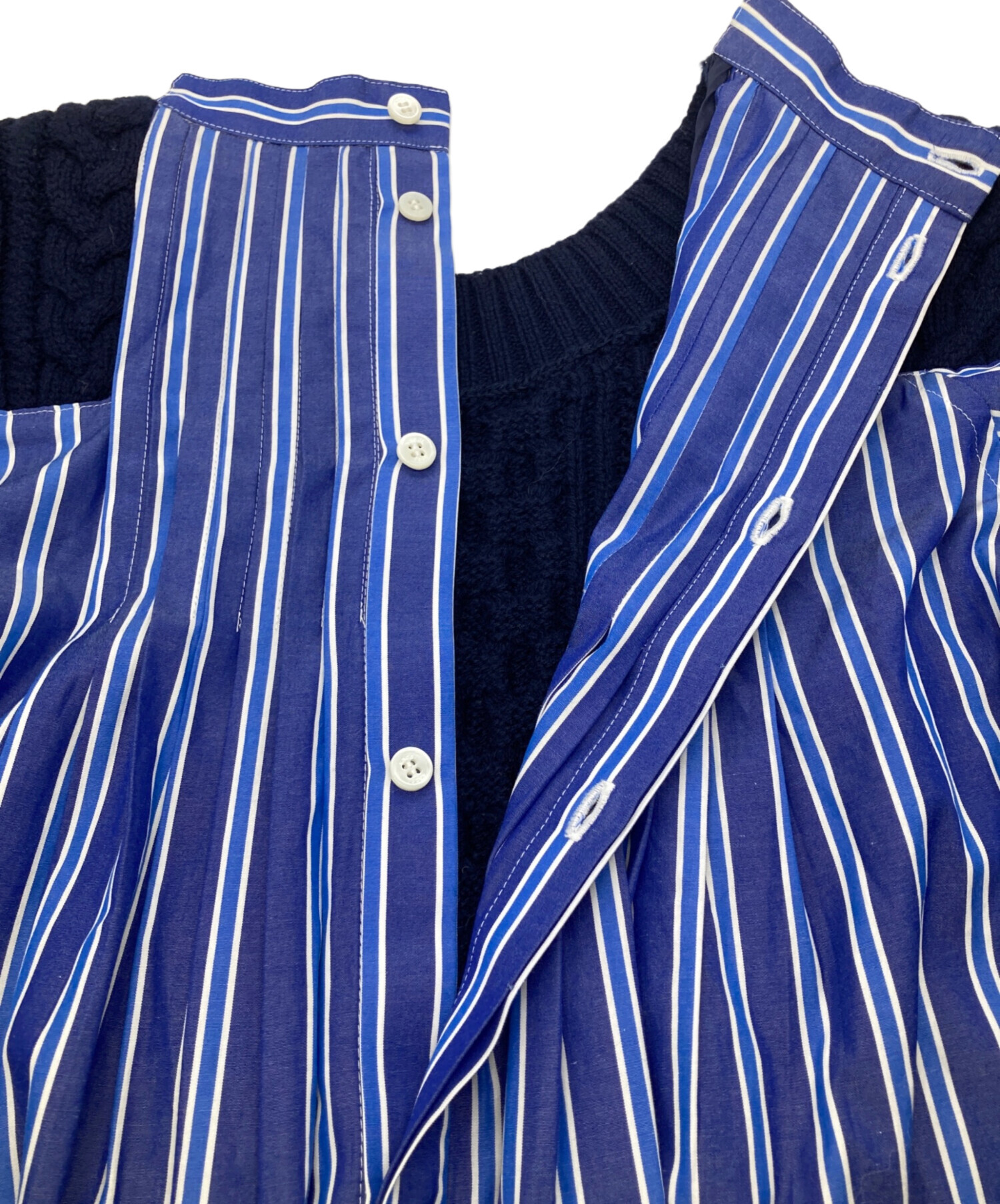 中古・古着通販】sacai (サカイ) ウールニット切替 バック