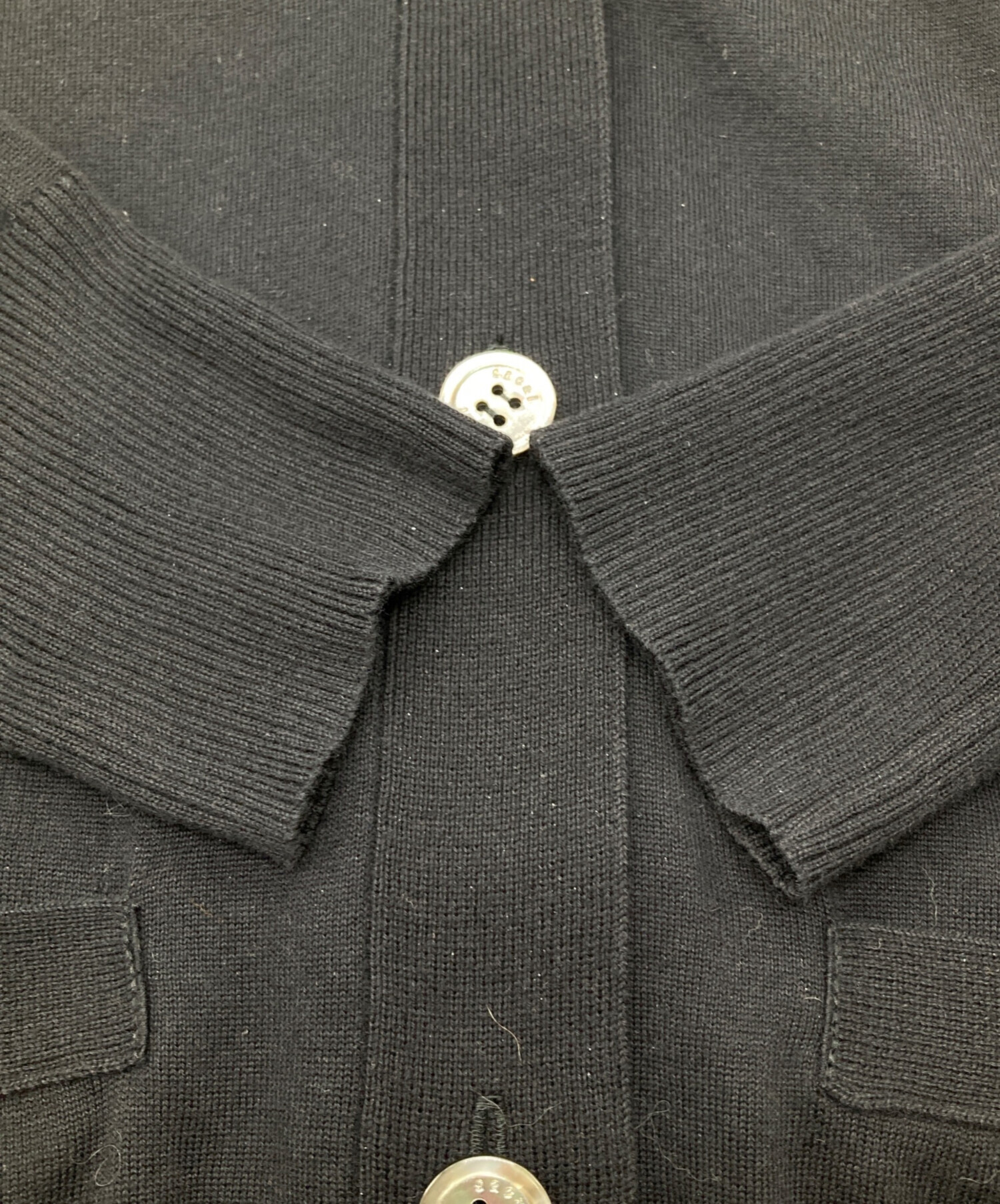 sacai プリーツ切替 ドッキングカーディガン サイドリボン プリーツ 2 sacai プリーツ切替 ドッキングカーディガン サイドリボン