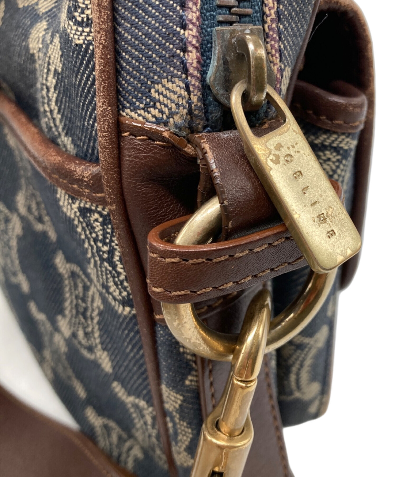 中古・古着通販】CELINE (セリーヌ) マカダムデニムショルダーバッグ