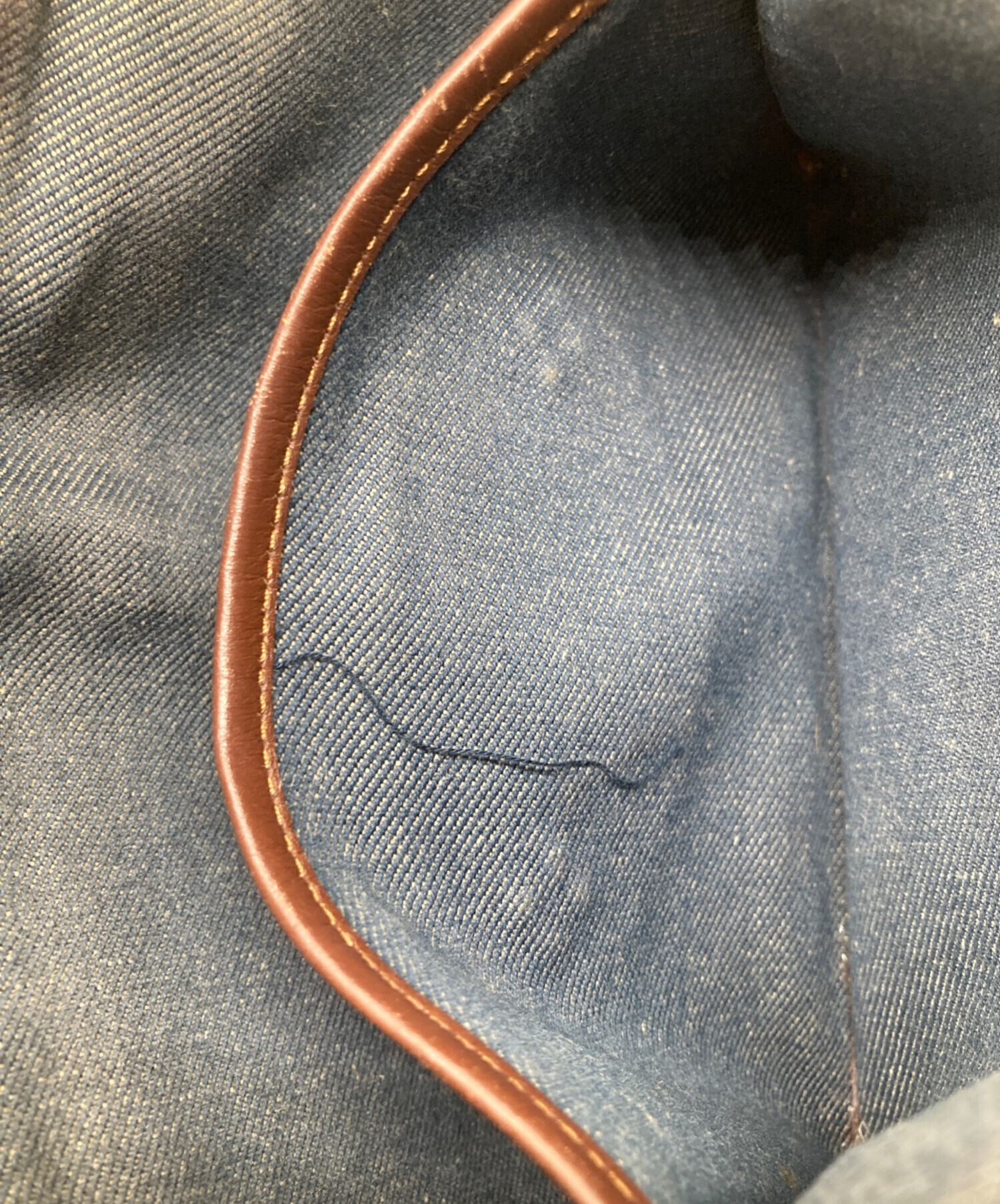 中古・古着通販】CELINE (セリーヌ) マカダムデニムショルダーバッグ