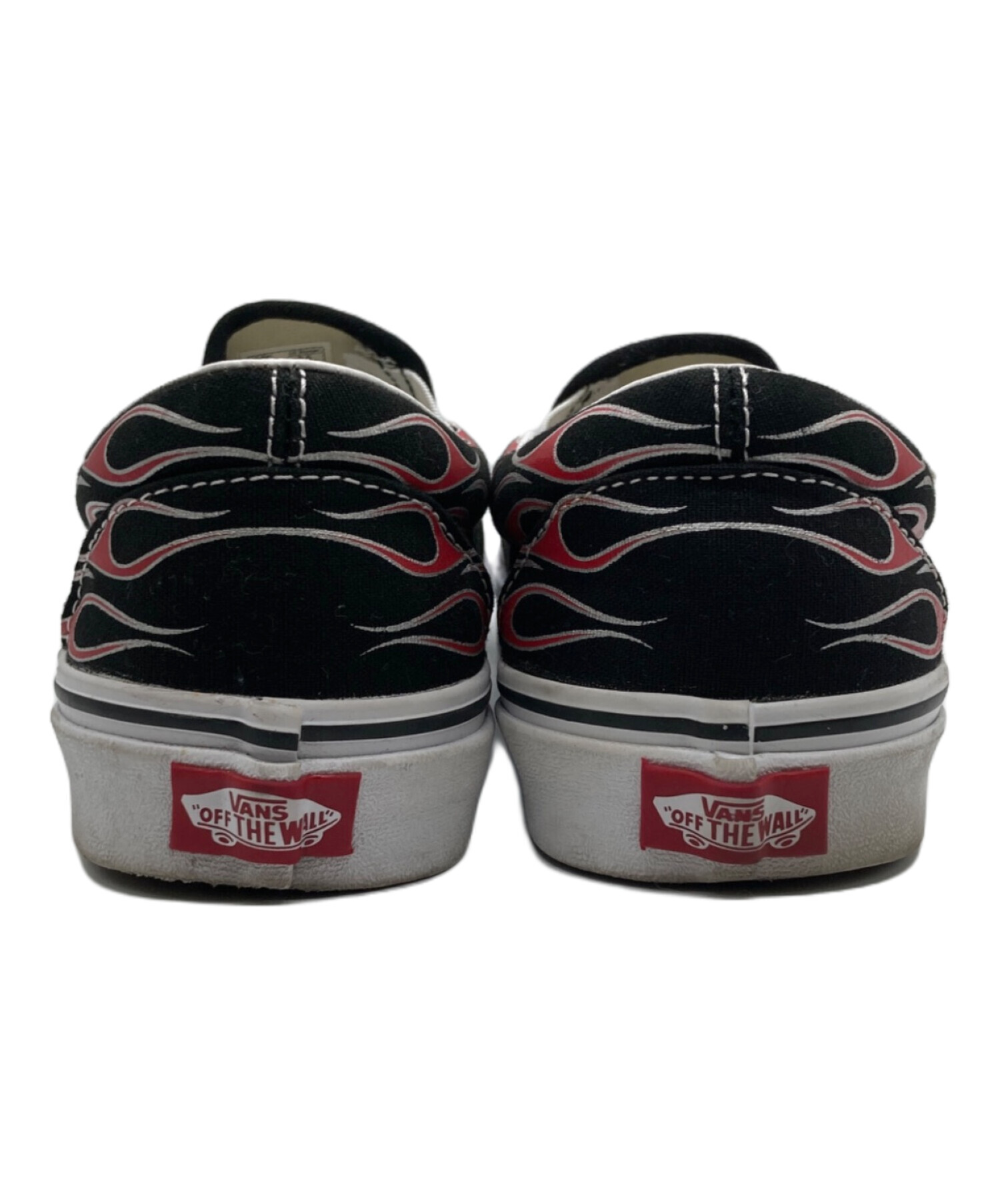 中古・古着通販】VANS (バンズ) ファイヤ-フレイムスリッポン ブラック