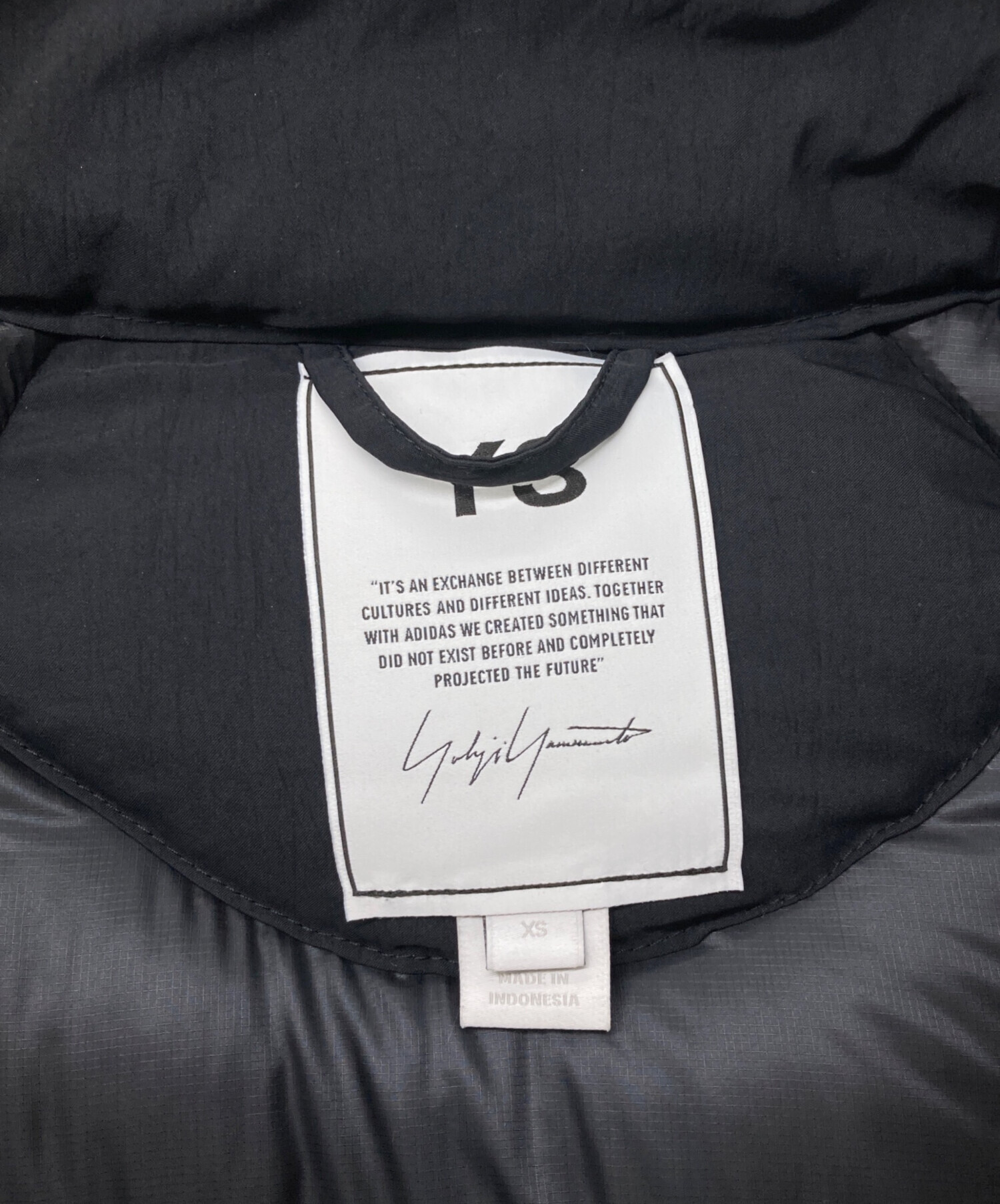 中古・古着通販】Y-3 (ワイスリー) ダウンジャケット ブラック サイズ