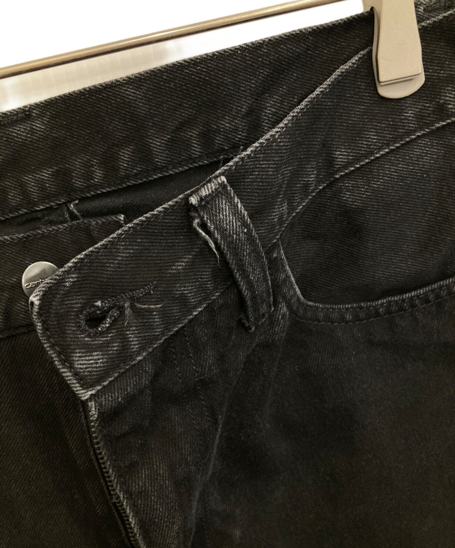 中古・古着通販】CarHartt (カーハート) デニムパンツ ブラック サイズ