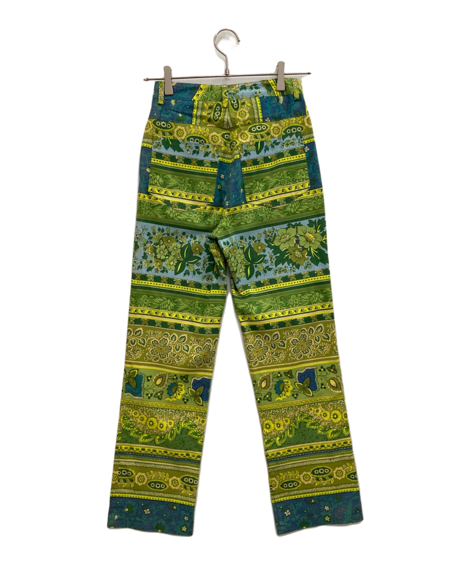 中古・古着通販】ETRO (エトロ) 総柄パンツ グリーン サイズ:40