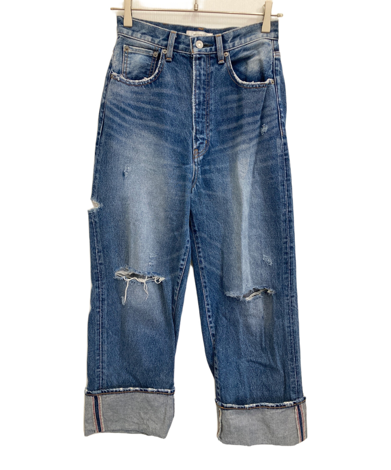 moussy デニム 新品・未使用 中古・古着通販】moussy (マウジー) デニムパンツ インディゴ サイズ