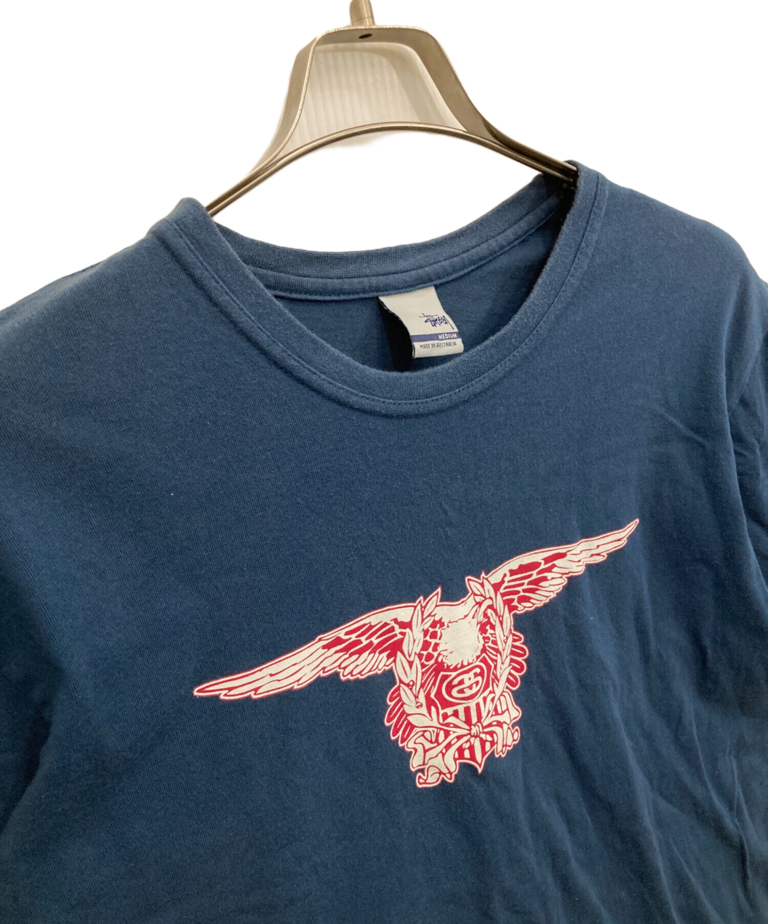 中古・古着通販】stussy (ステューシー) イーグルTシャツ ネイビー 