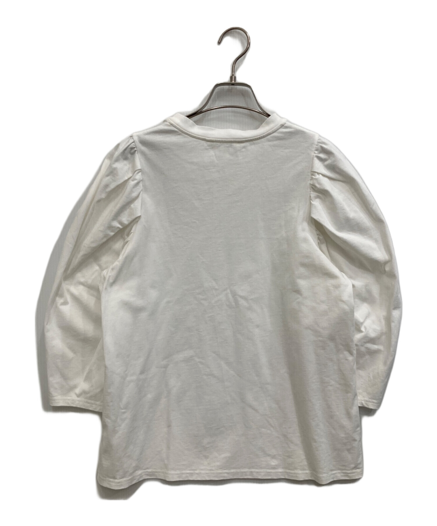 中古・古着通販】oblada (オブラダ) シャーリングTEE ホワイト サイズ