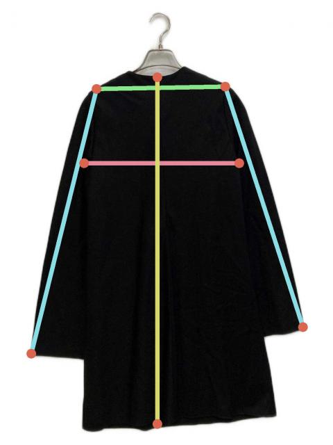 中古・古着通販】LOEFF (ロエフ) W ギャバ ミニ ワンピース ブラック