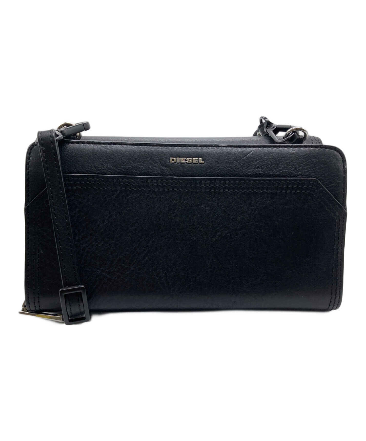 中古・古着通販】DIESEL (ディーゼル) レザーショルダーウォレット 