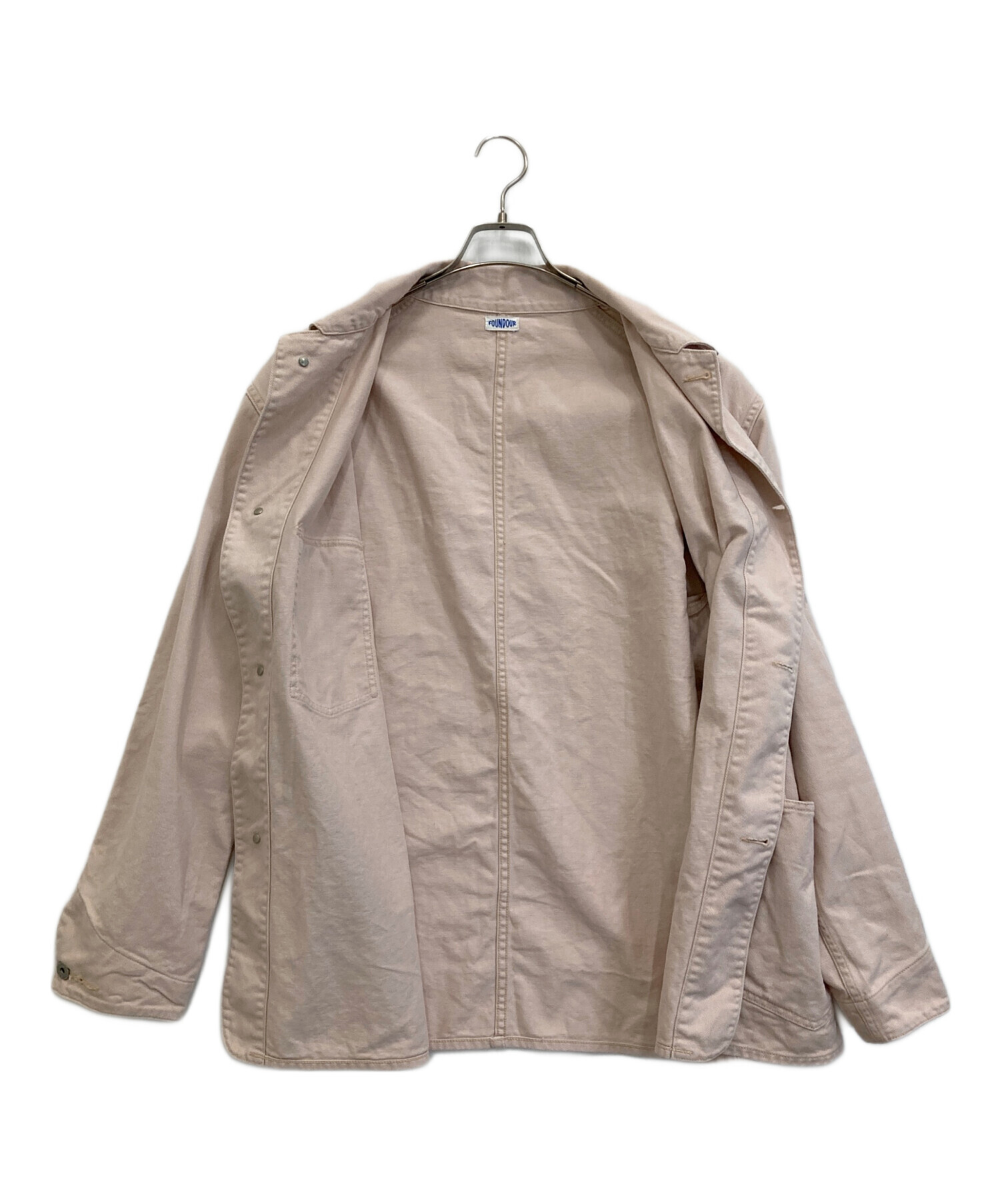 中古・古着通販】FOUNDOUR (ファウンダ) COVERALL JACKET ピンク