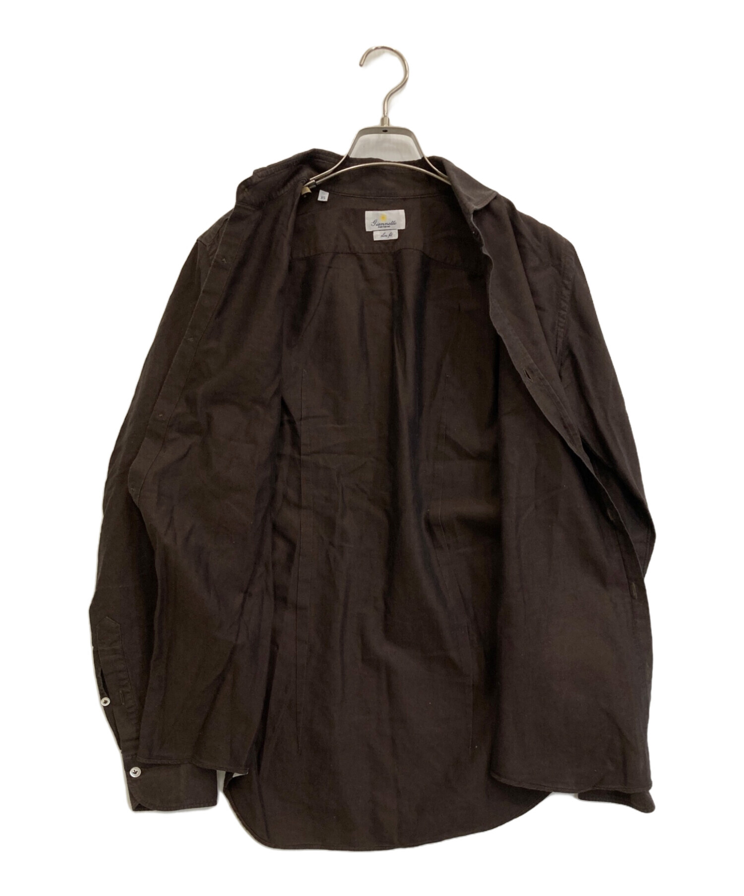 中古・古着通販】giannetto (ジャンネット) 長袖シャツ ブラウン