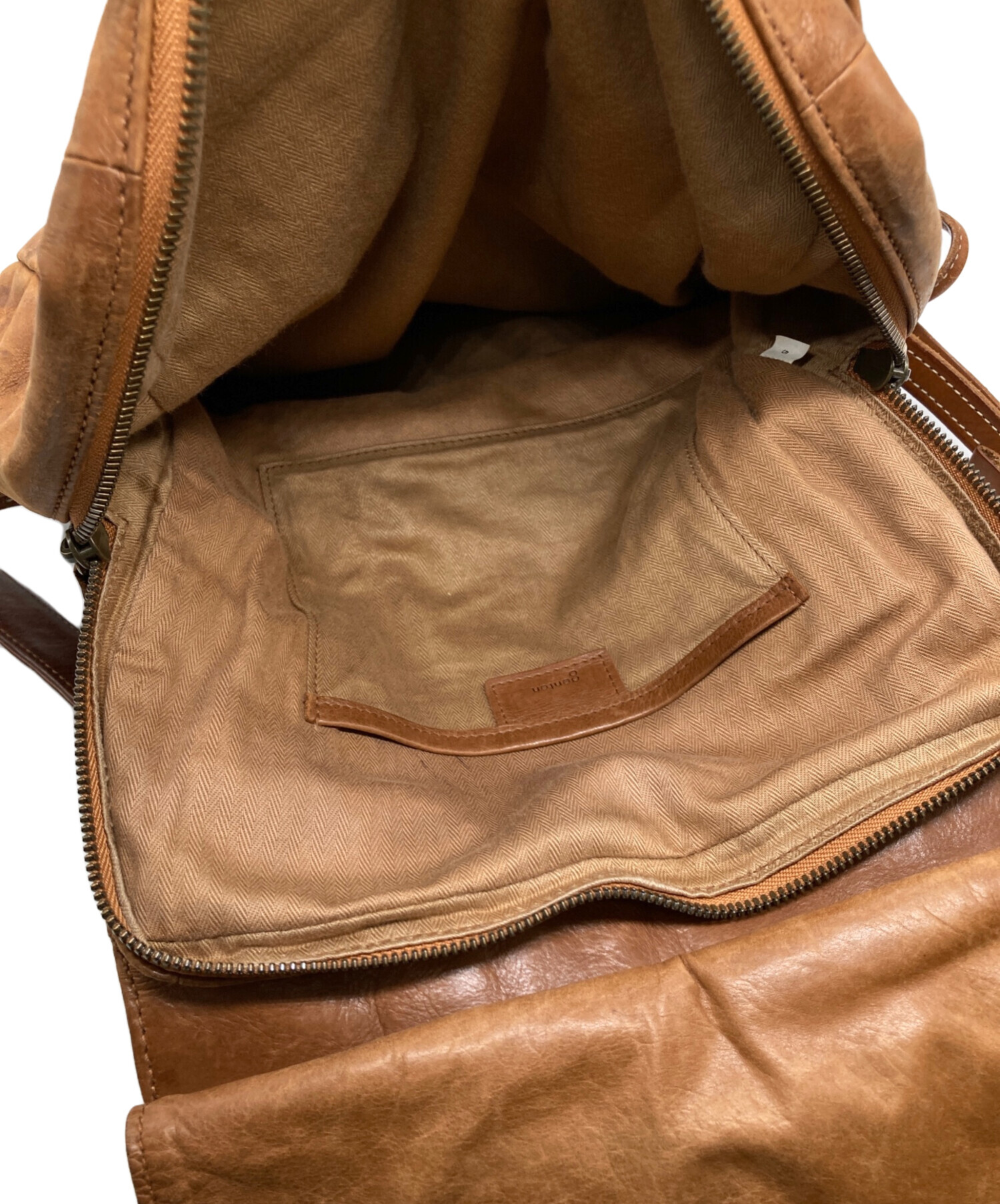 中古・古着通販】genten (ゲンテン) アビラⅡレザーリュック ブラウン