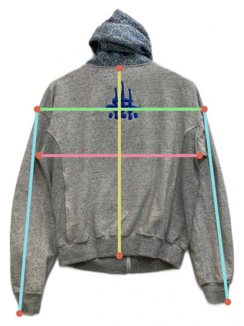 中古・古着通販】CVTVLIST (カタリスト) ジップパーカー グレー