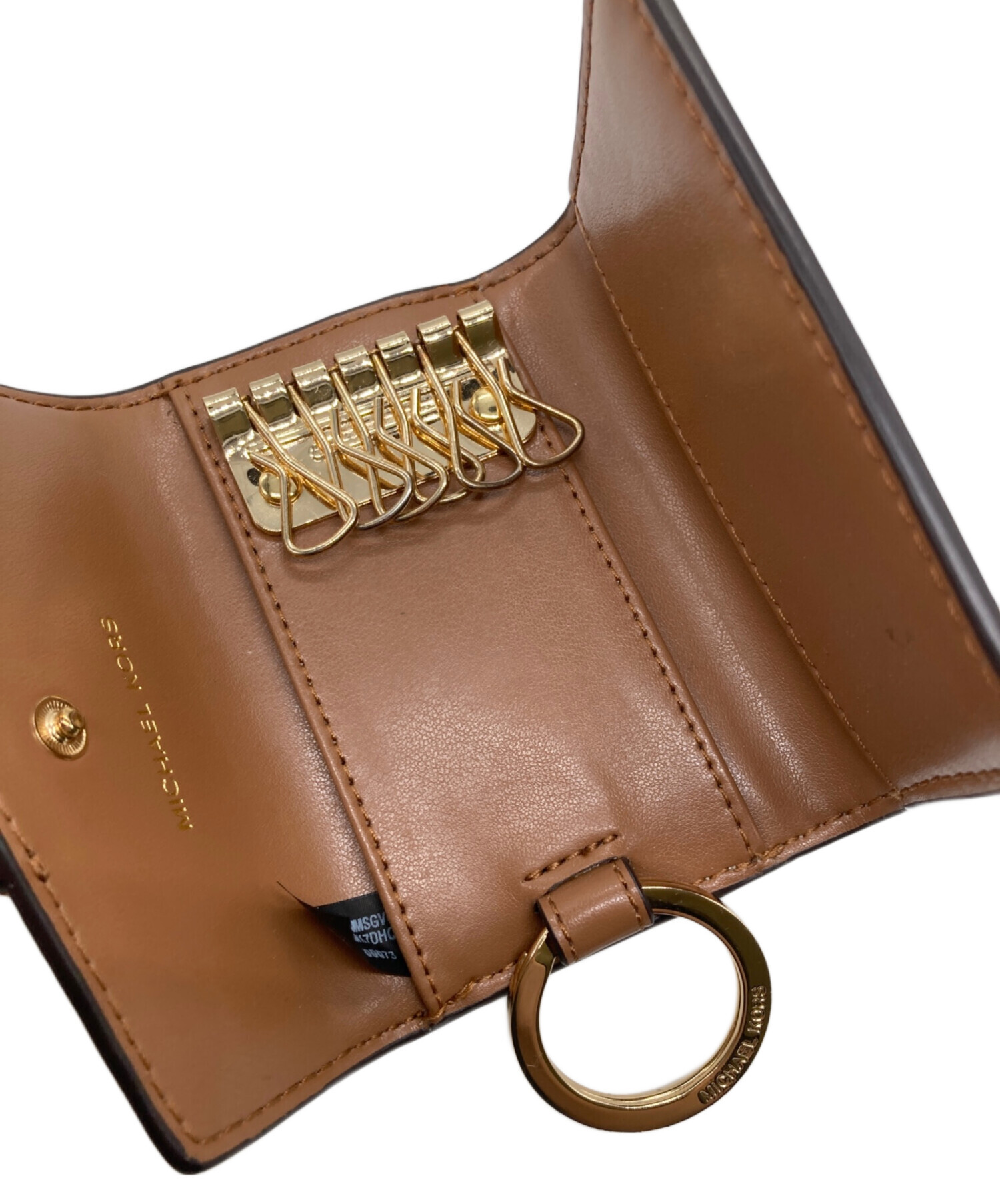 MICHAEL KORS ブラウン レザー キーケース 中古・古着通販】MICHAEL KORS (マイケル・コース) キーケース