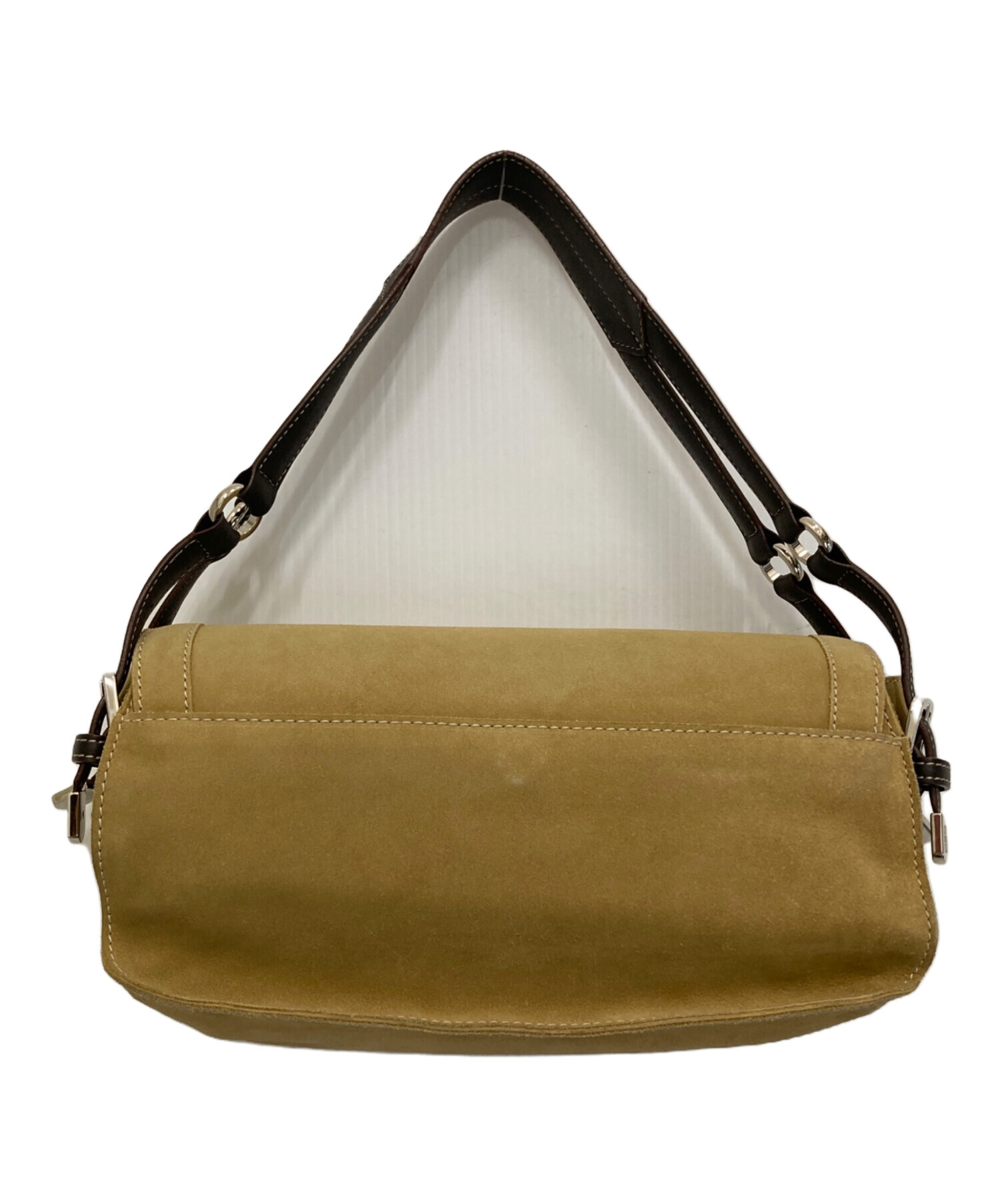 中古・古着通販】LOEWE (ロエベ) スタッズスエードハンドバッグ 