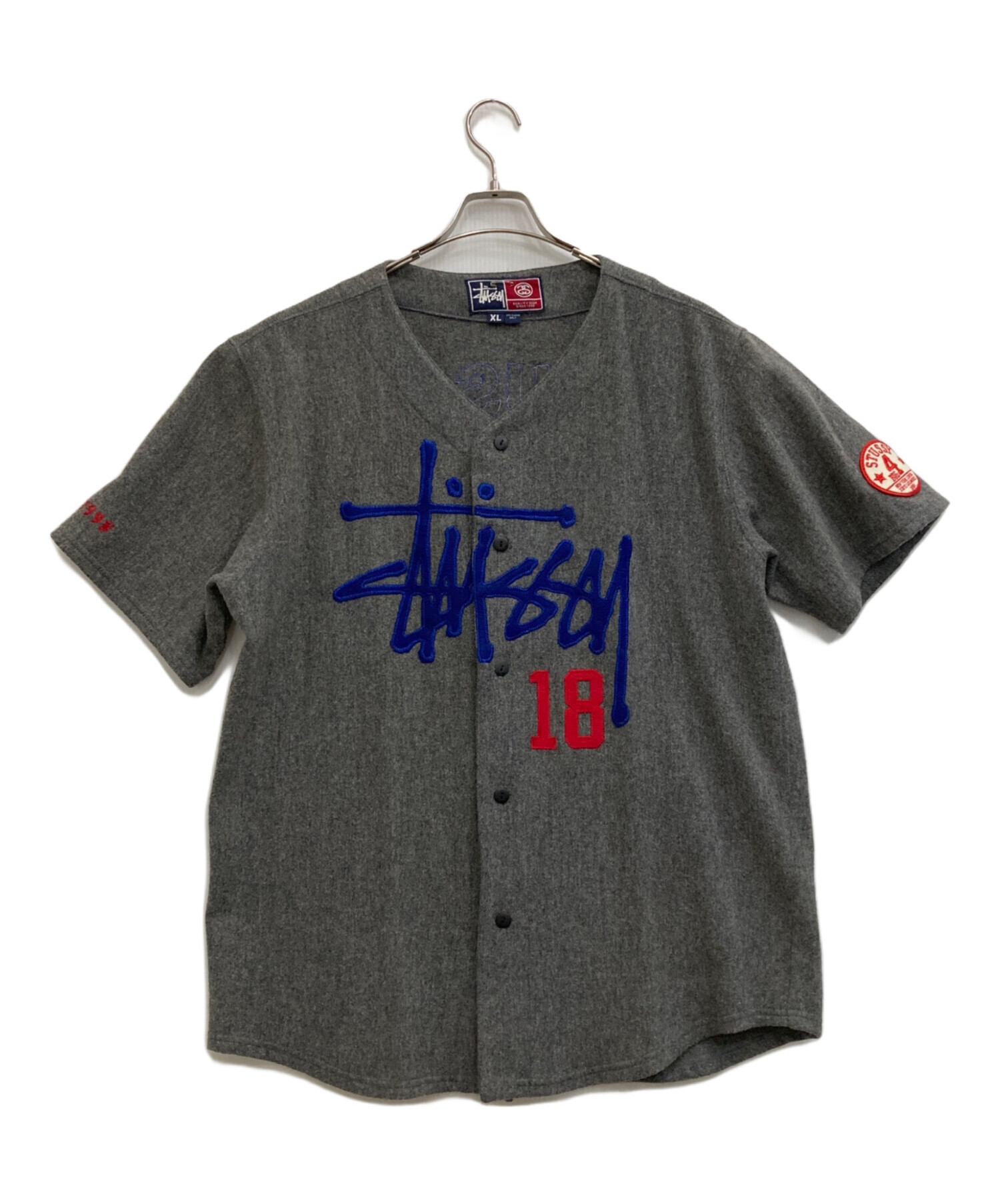 中古・古着通販】stussy (ステューシー) ウールベースボールシャツ