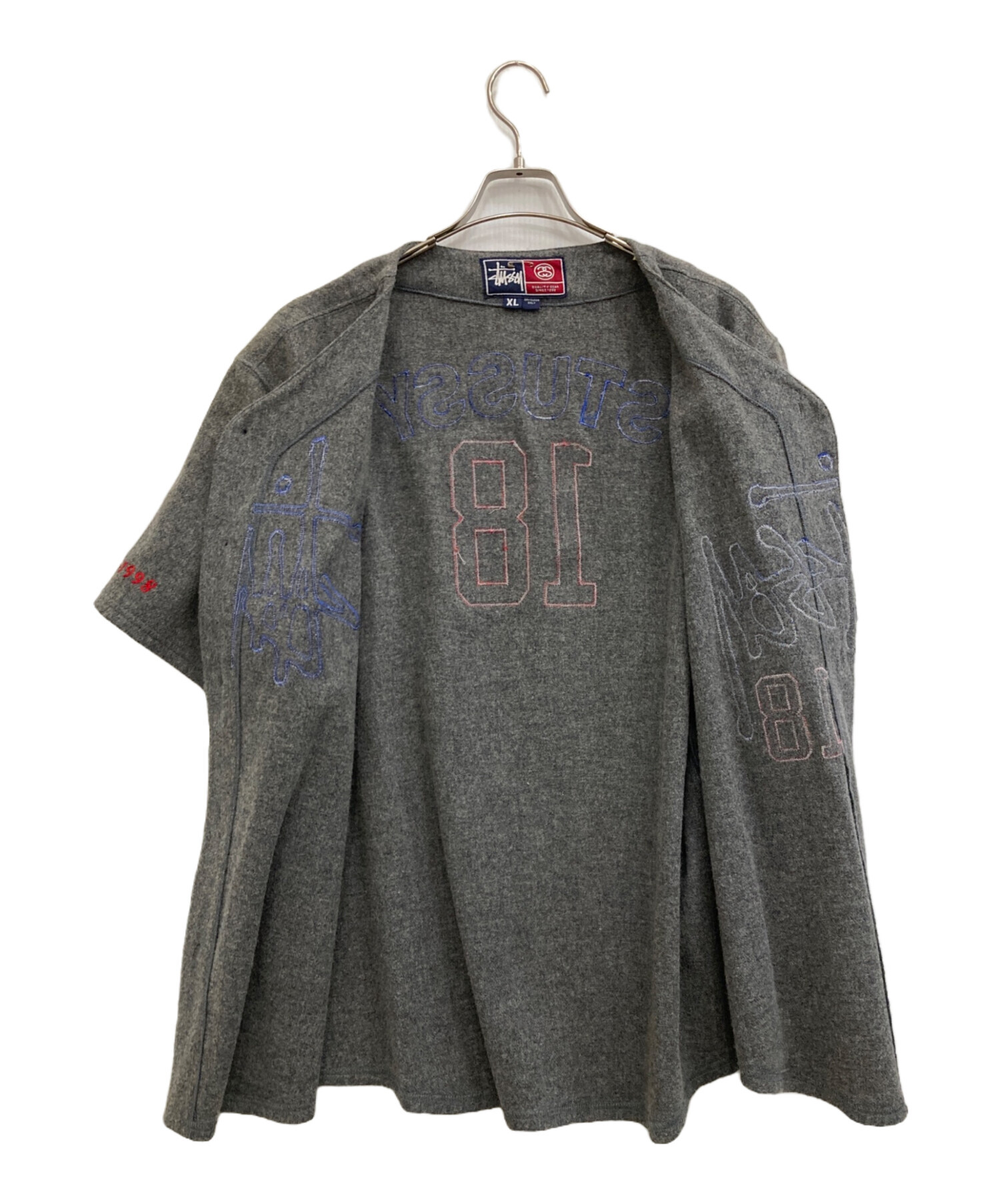 中古・古着通販】stussy (ステューシー) ウールベースボールシャツ