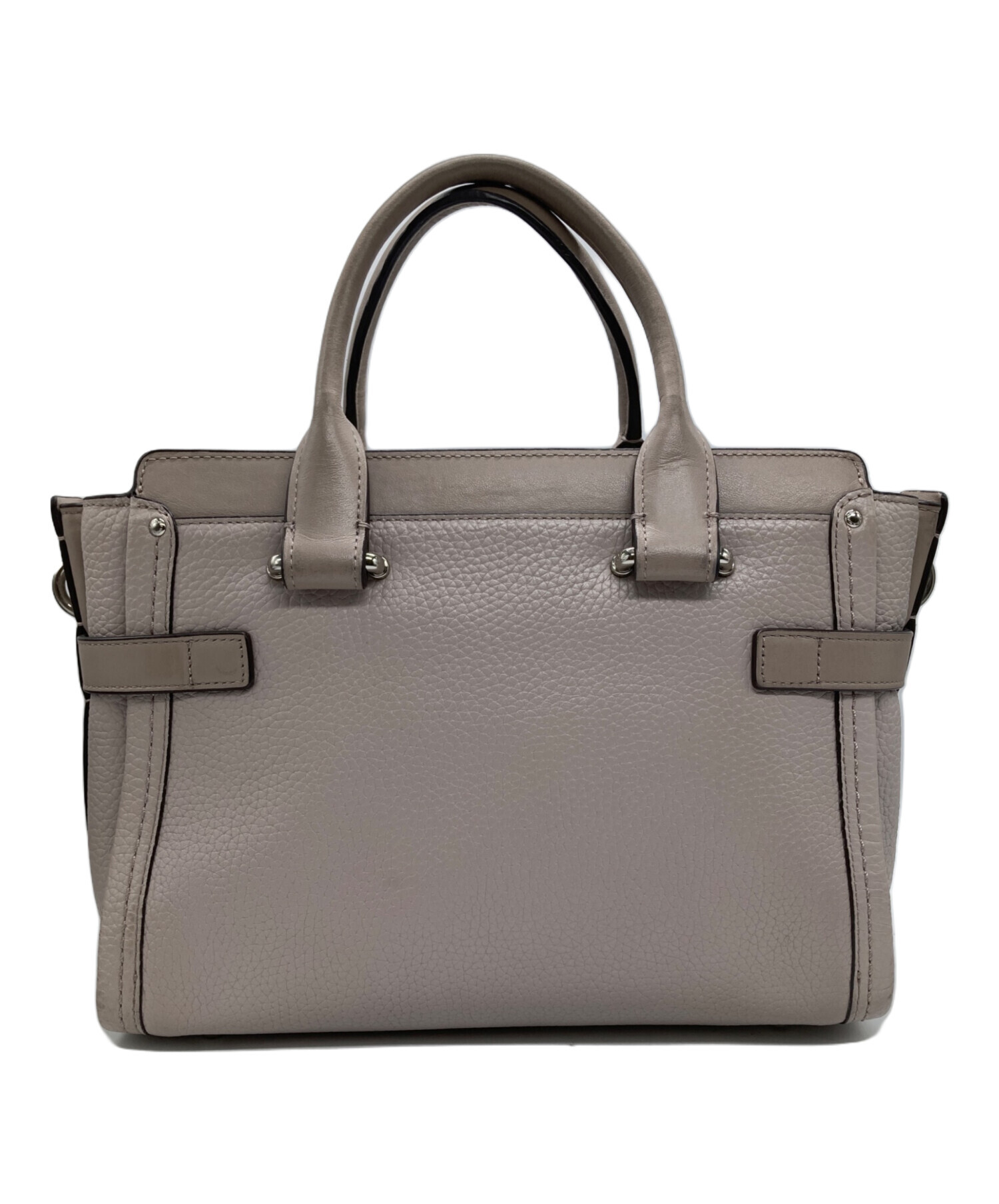 中古・古着通販】COACH (コーチ) 2WAYショルダーバッグ ライトグレー 