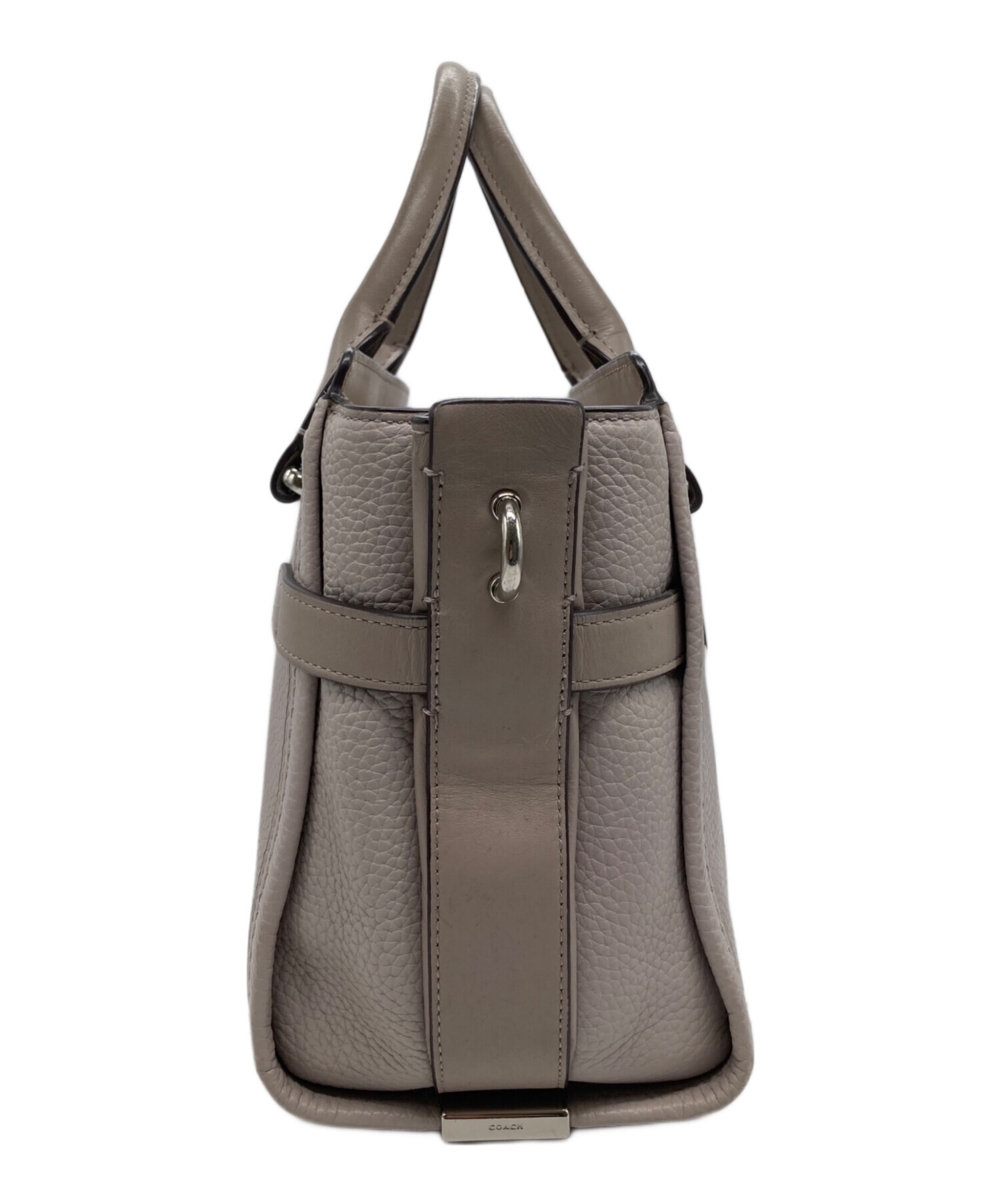中古・古着通販】COACH (コーチ) 2WAYショルダーバッグ ライトグレー 