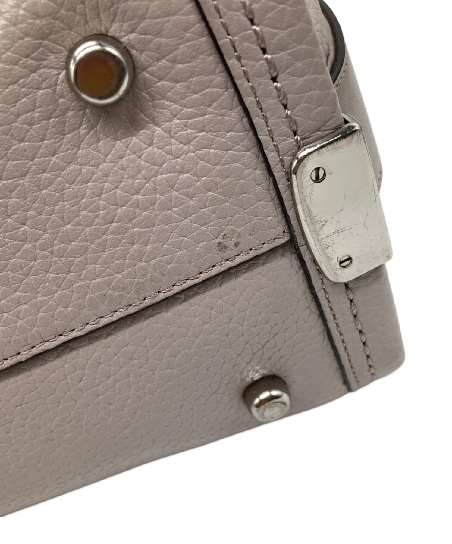 中古・古着通販】COACH (コーチ) 2WAYショルダーバッグ ライトグレー