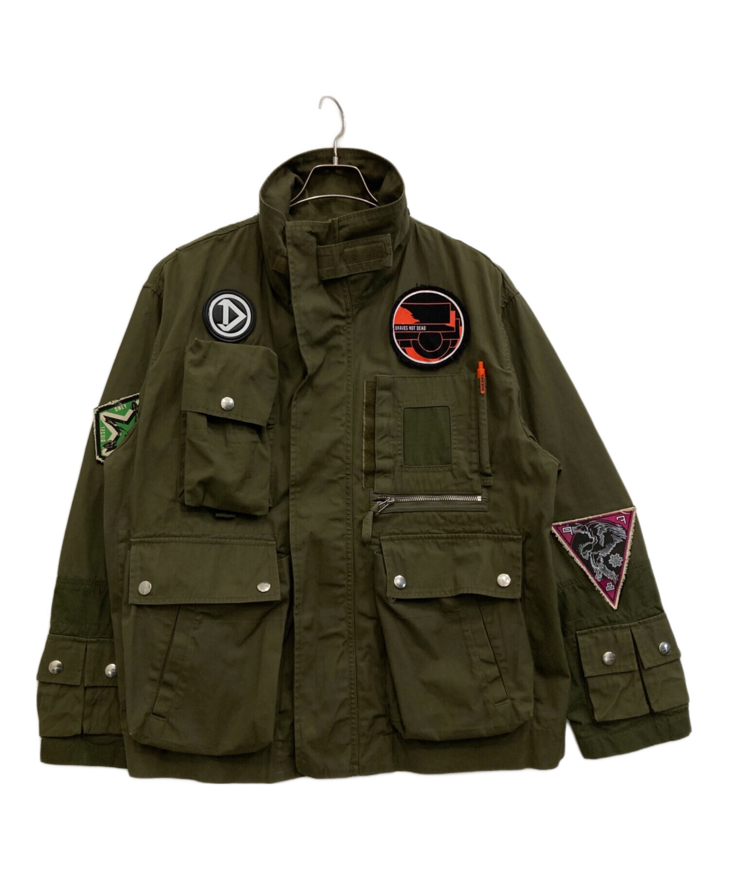 中古・古着通販】DIESEL (ディーゼル) J-BATTLE JACKET カーキ サイズ