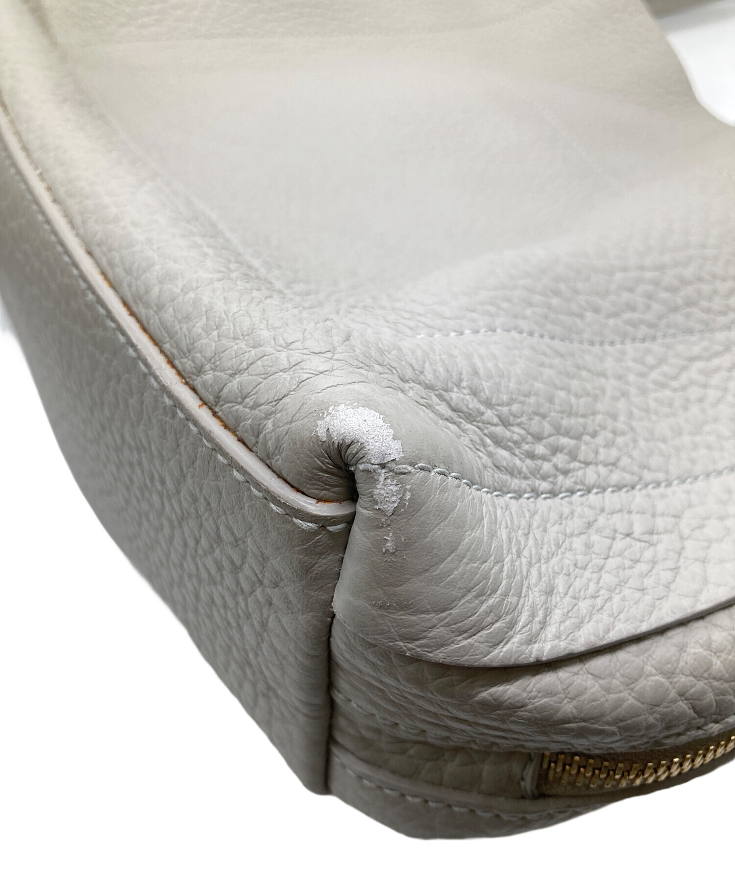 未使用保管品　FURLA METI トートバッグ　肩がけ　ロゴ金具　グレー 中古・古着通販】FURLA (フルラ) トートバッグ グレー｜ブランド・古着