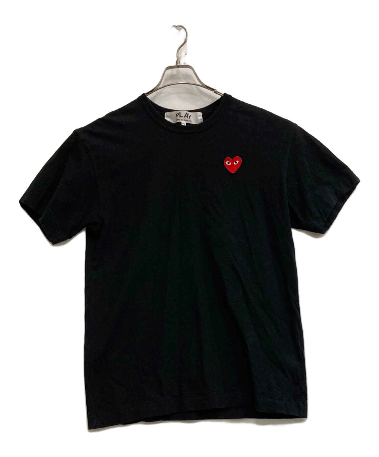 PLAY COMME des GARCONS Tシャツ・カットソー S 黒 【古着】【中古】【送料無料】 中古・古着通販】PLAY COMME des GARCONS (プレイコムデギャルソン) T