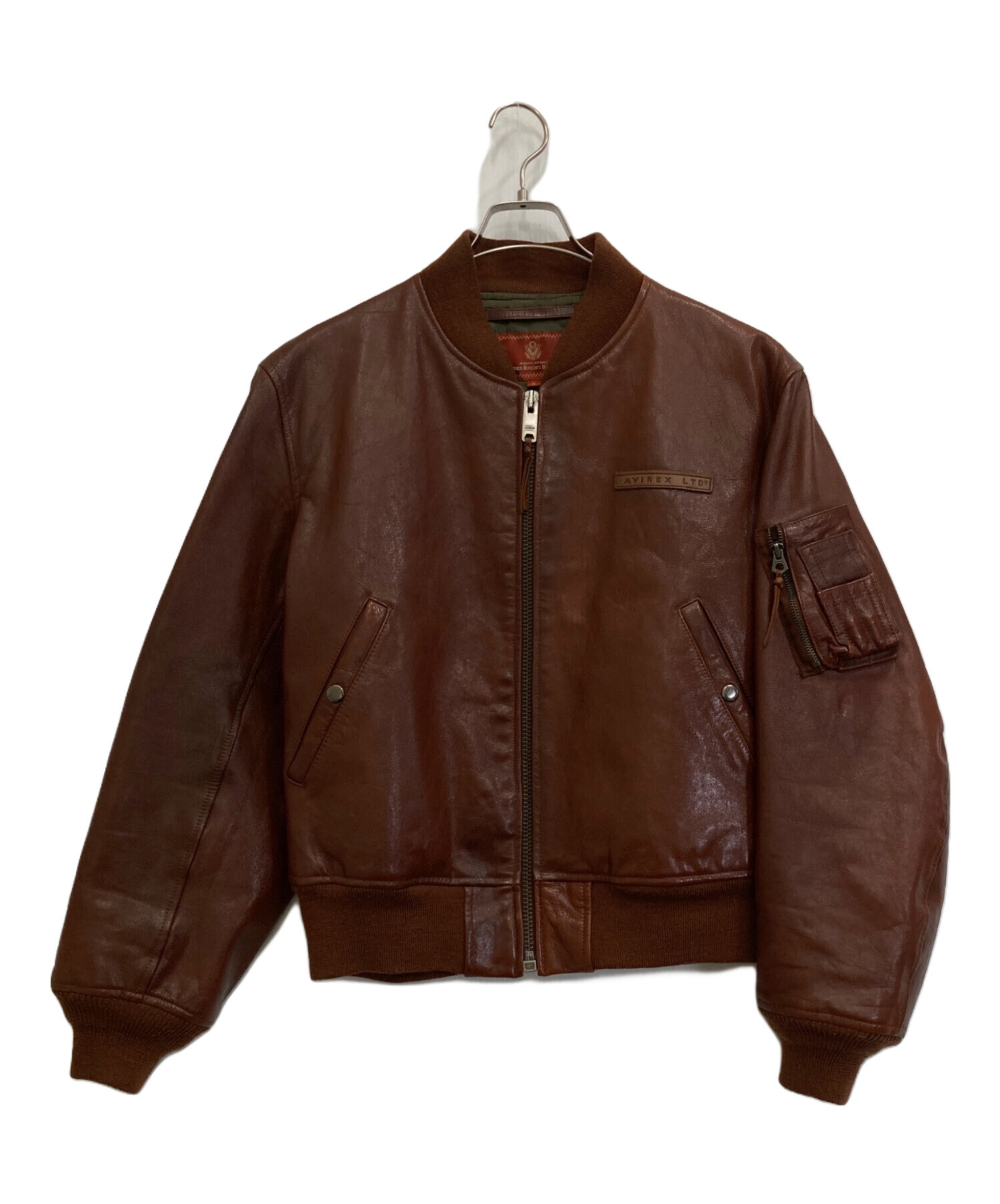 AVIREX アヴィレックス ゴートレザー MA-1 フライトジャケット M AVIREX アヴィレックス ゴートレザー MA-1 フライトジャケット M