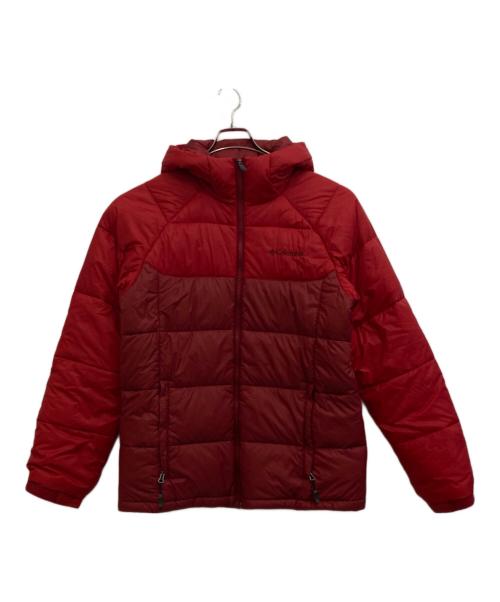 90s Columbia コロンビア ダウンジャケット L レッド フード脱着 90s Columbia コロンビア ダウンジャケット L レッド フード脱着