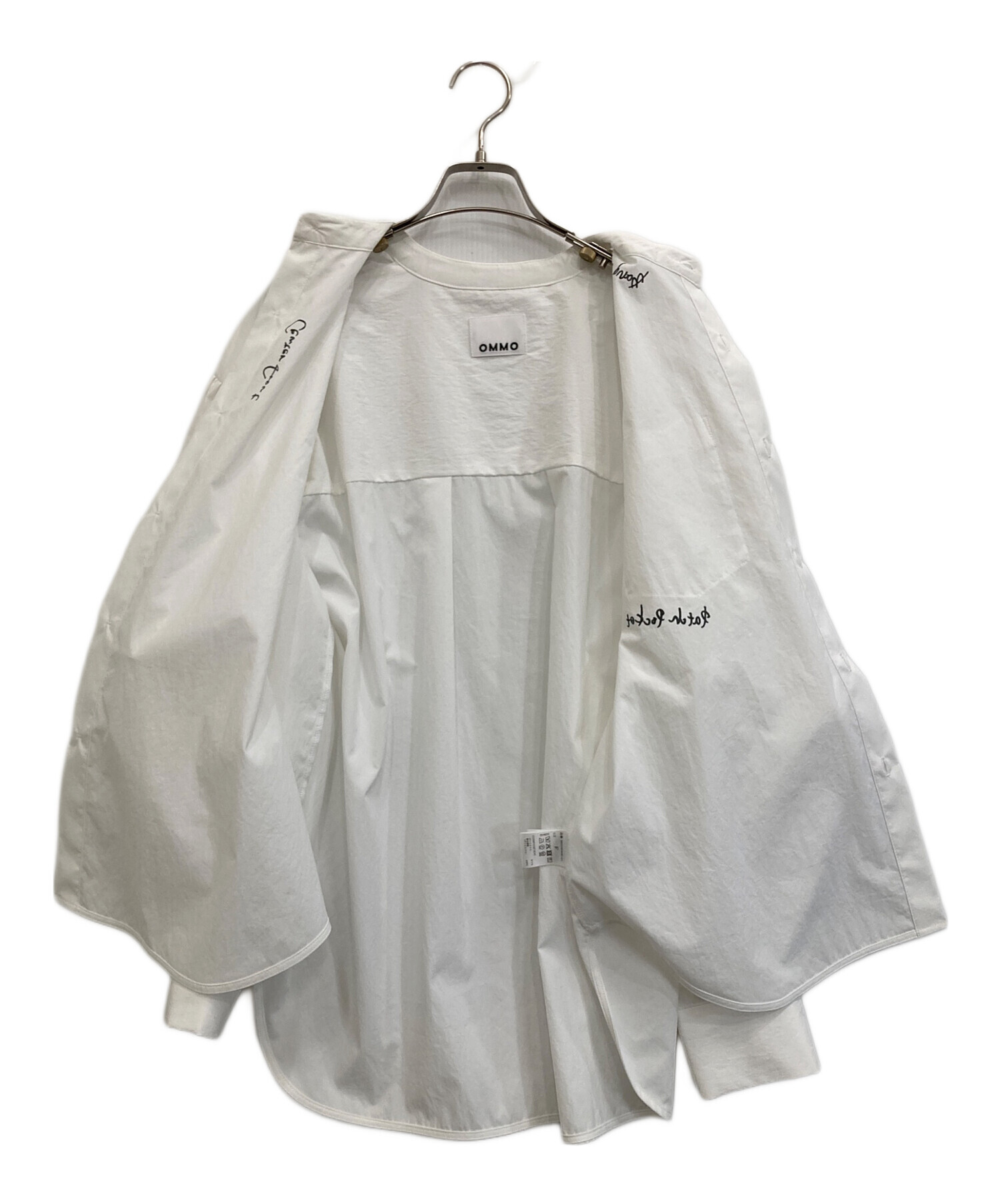 中古・古着通販】OMMO (オーエムエムオー) SQUARE GATHER SLEEVE SHIRT 