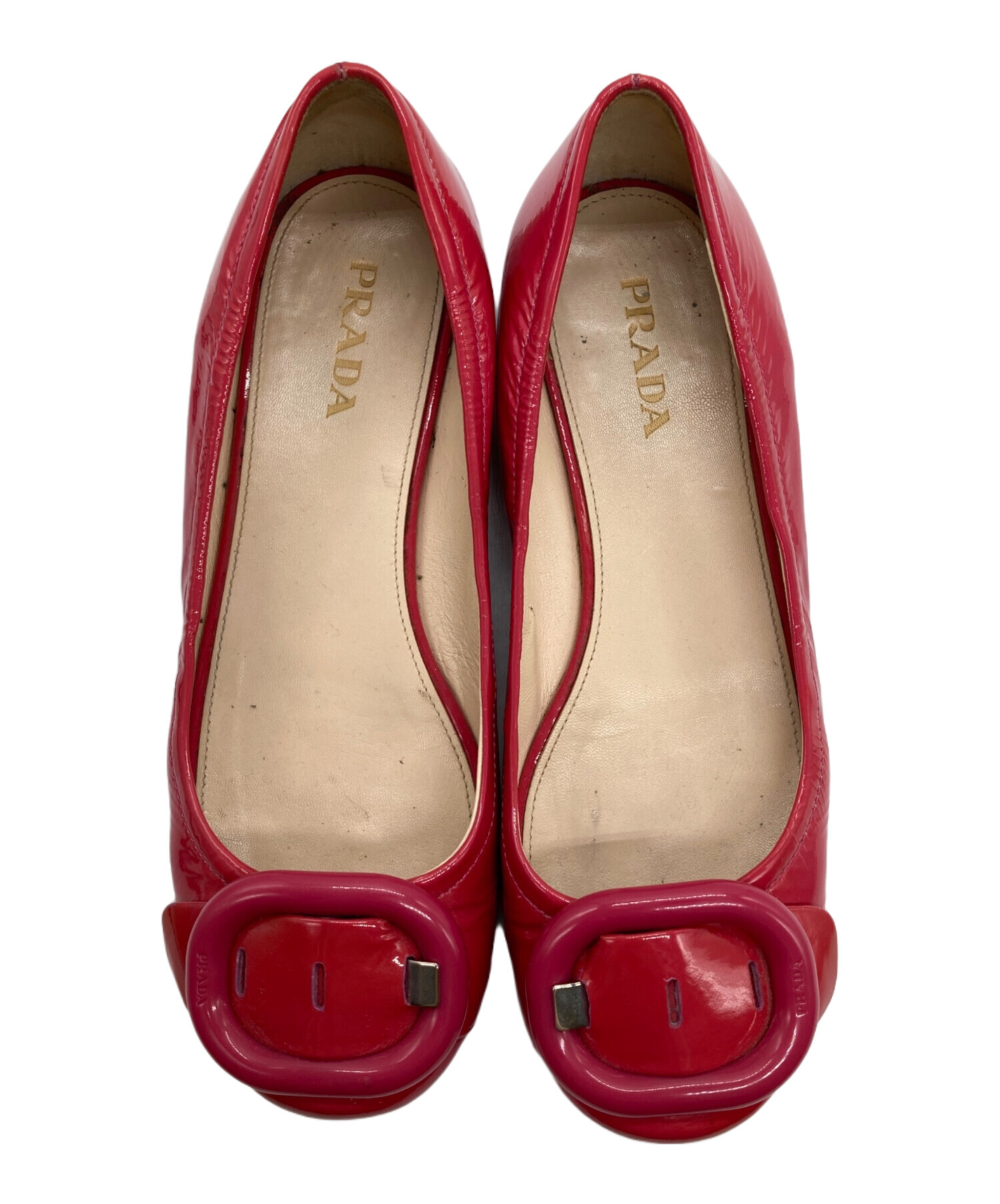 中古・古着通販】PRADA (プラダ) バレエシューズ ピンク サイズ:38