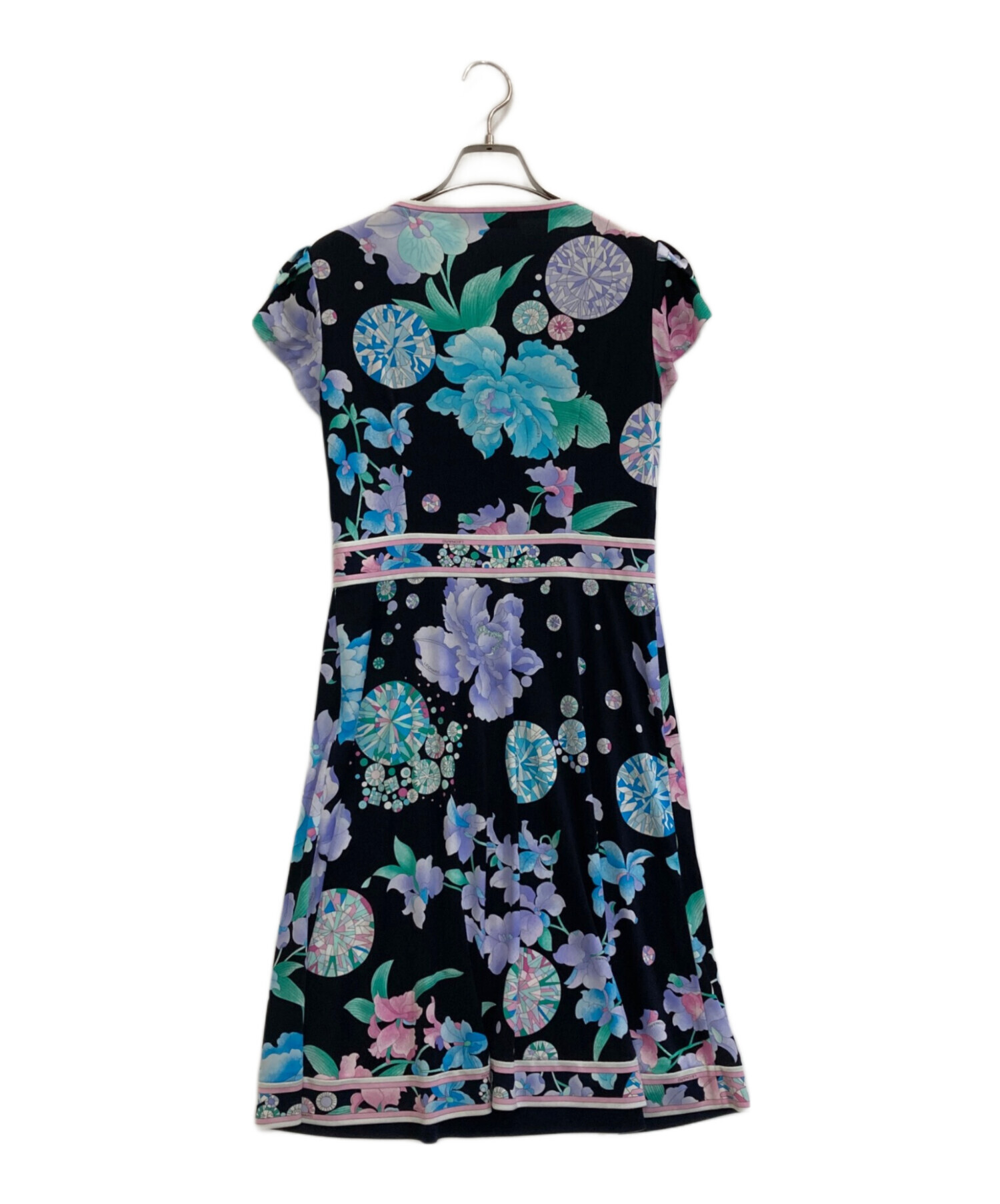 LEONARD FASHION ノースリーブ 花柄 ワンピース