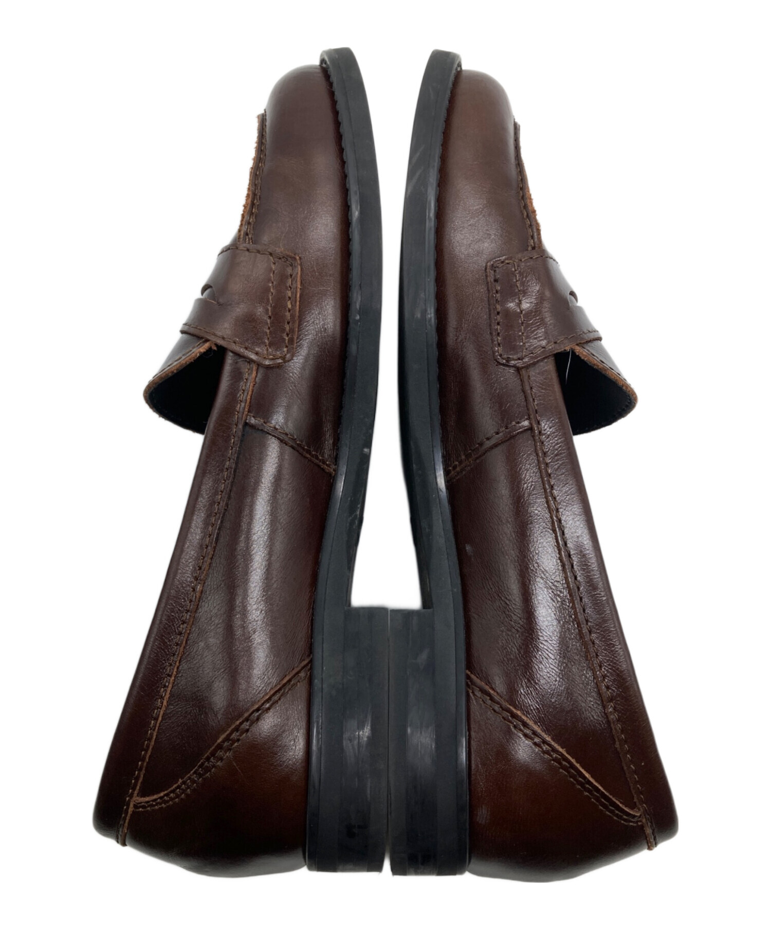 中古・古着通販】ENESS (エネス) コインローファー ブラウン サイズ:37