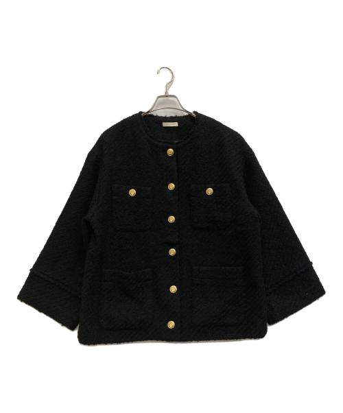 中古・古着通販】Loungedress (ラウンジドレス) ノーカラーツイード