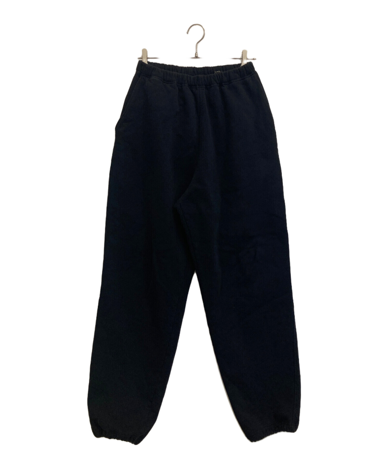 中古・古着通販】COMOLI (コモリ) コットン裏毛 パンツ ブラック 