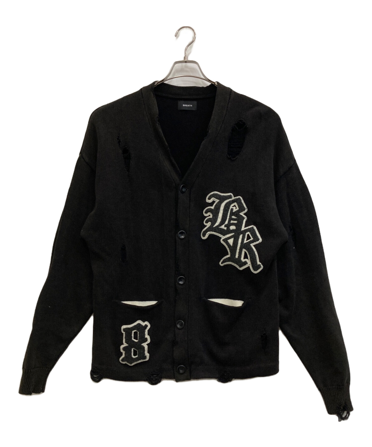 中古・古着通販】BREATH (ブレス) クラッシュニットカーディガン 