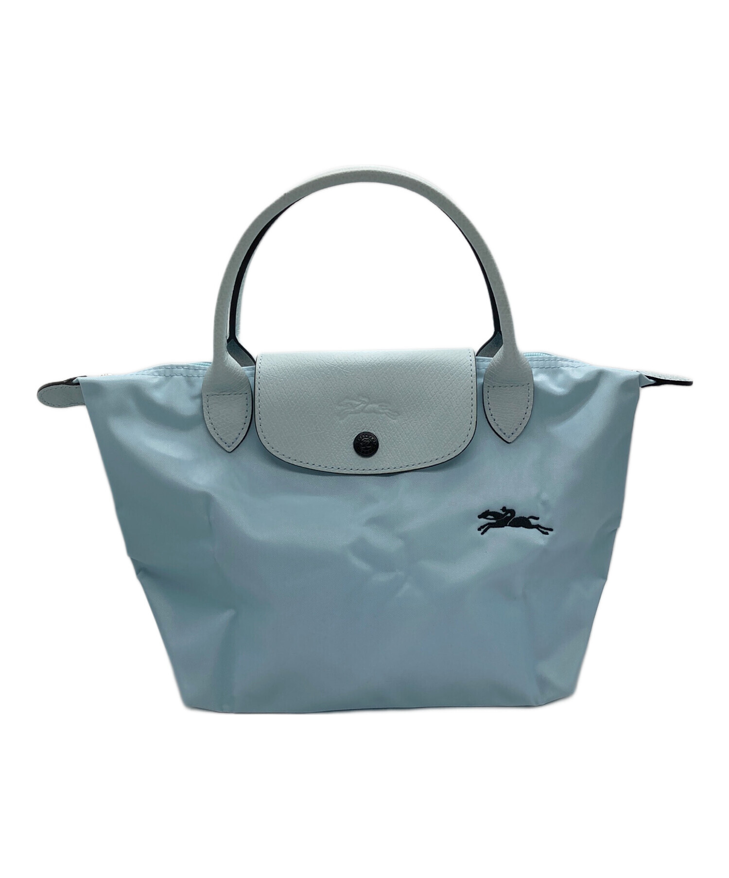 Longchamp 煙灰ブルー ネイビー系 2WAYトートバッグ S未使用 中古・古着通販】LONGCHAMP (ロンシャン) トートバッグ スカイブルー