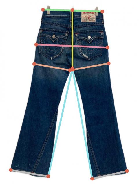 中古・古着通販】TRUE RELIGION (トゥルー レリジョン) フレアデニム