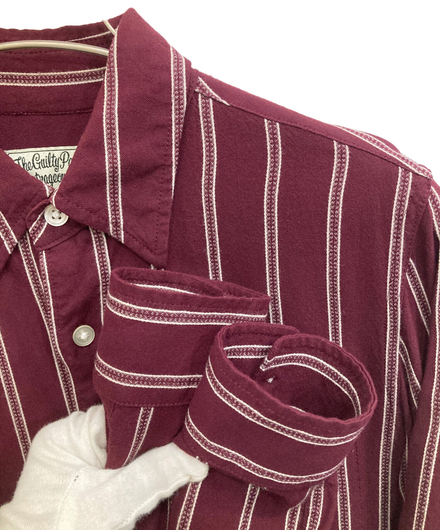 中古・古着通販】WACKO MARIA (ワコマリア) ストライプシャツ レッド