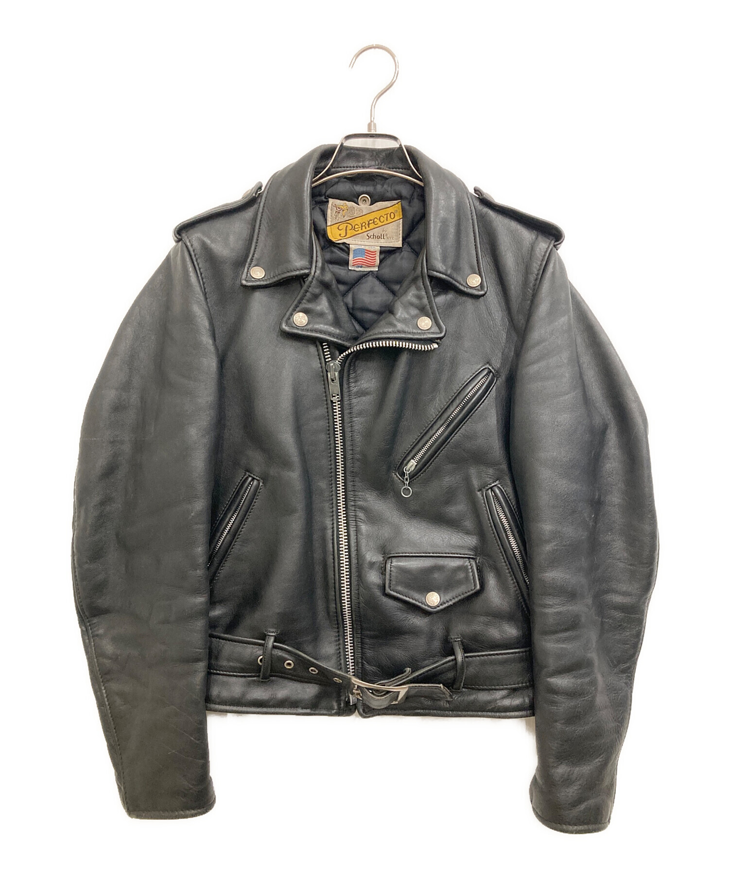 中古・古着通販】Schott (ショット) レザーライダースジャケット