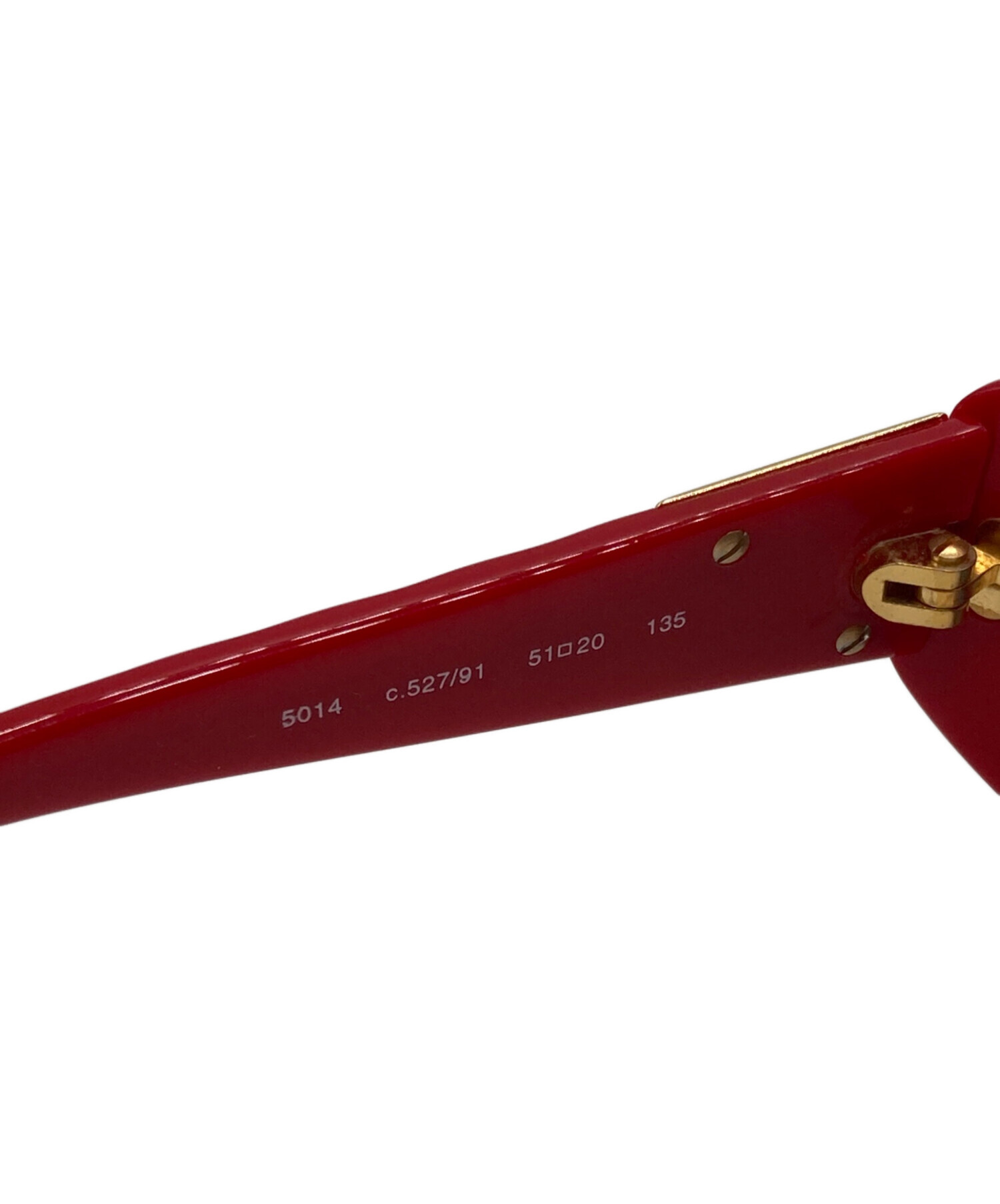 中古・古着通販】CHANEL (シャネル) スクエアサングラス レッド サイズ