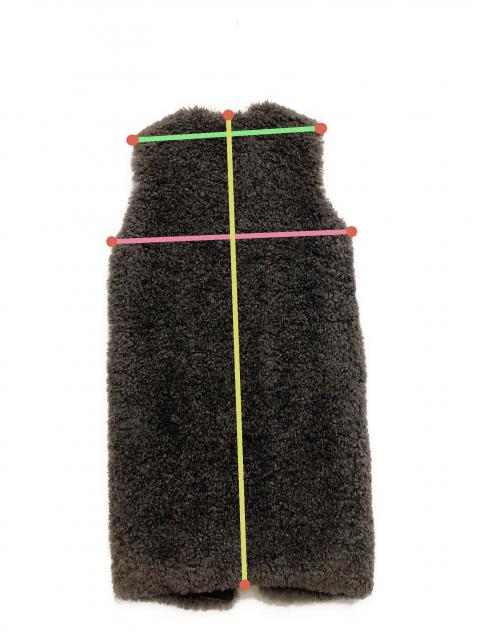 中古・古着通販】Gypsohila (ジプソフィア) Teddy Vest ブラック