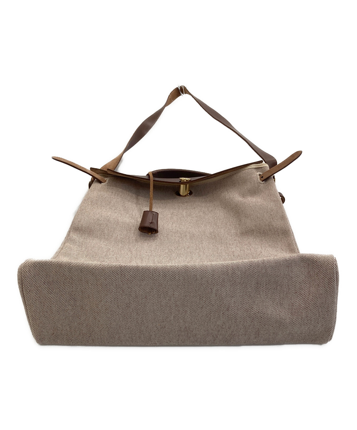 中古・古着通販】HERMES (エルメス) トートバッグ ブラウン｜ブランド