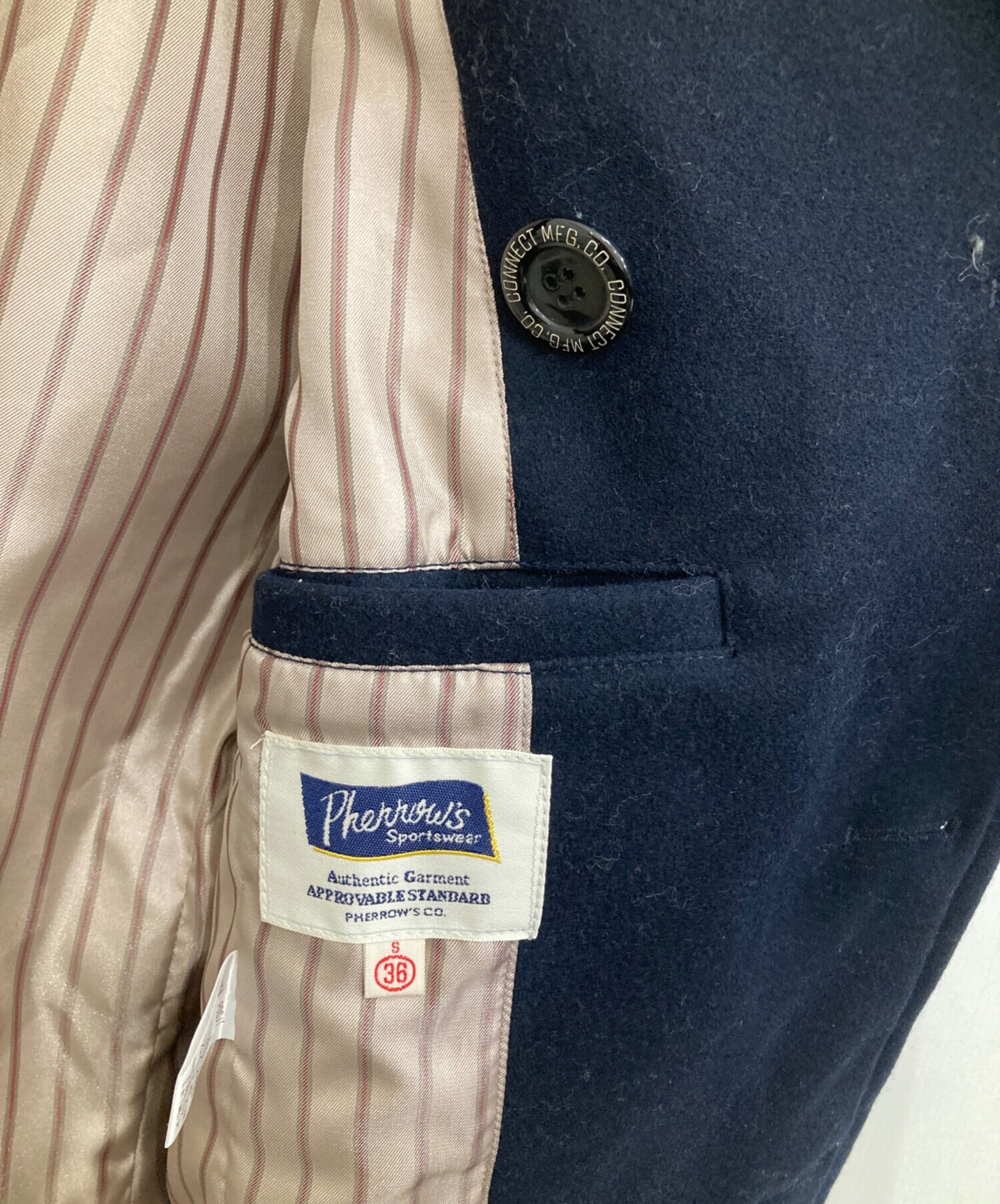 中古・古着通販】Pherrow's (フェローズ) スタンドカラーPコート