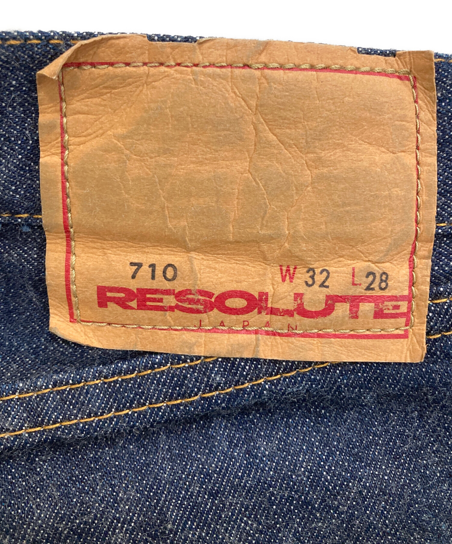 中古・古着通販】RESOLUTE (リゾルト) デニムパンツ インディゴ サイズ 